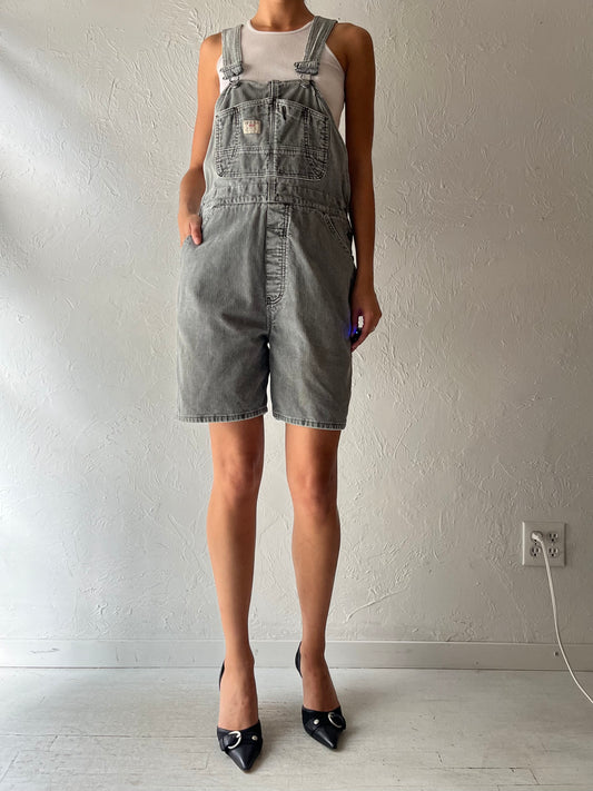 90s 'Union Bay' Gray Corduroy Overalls / Medium
