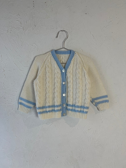 Vintage Hand Knit Kids Sweater / 6