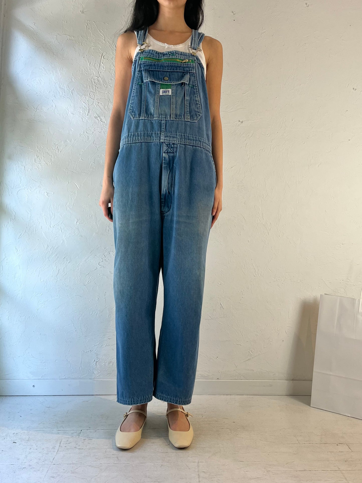 Y2K ‘Ikeda’ Thrashed Denim Overalls / Large