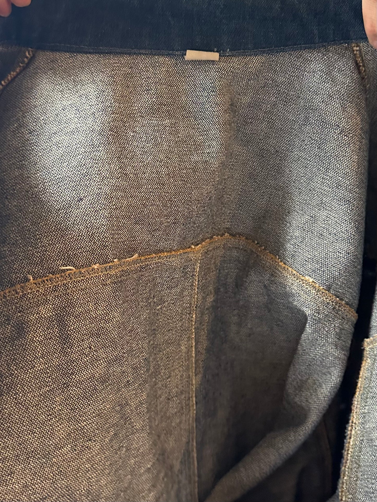 70s Denim Workwear Chore Jacket / Large