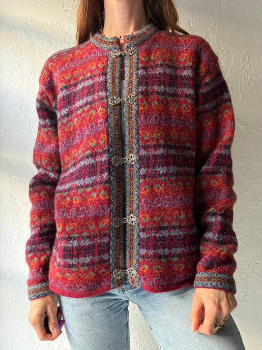 Vintage 'Newton Trading' Wool Dale of Norway Style Cardigan Sweater / Medium