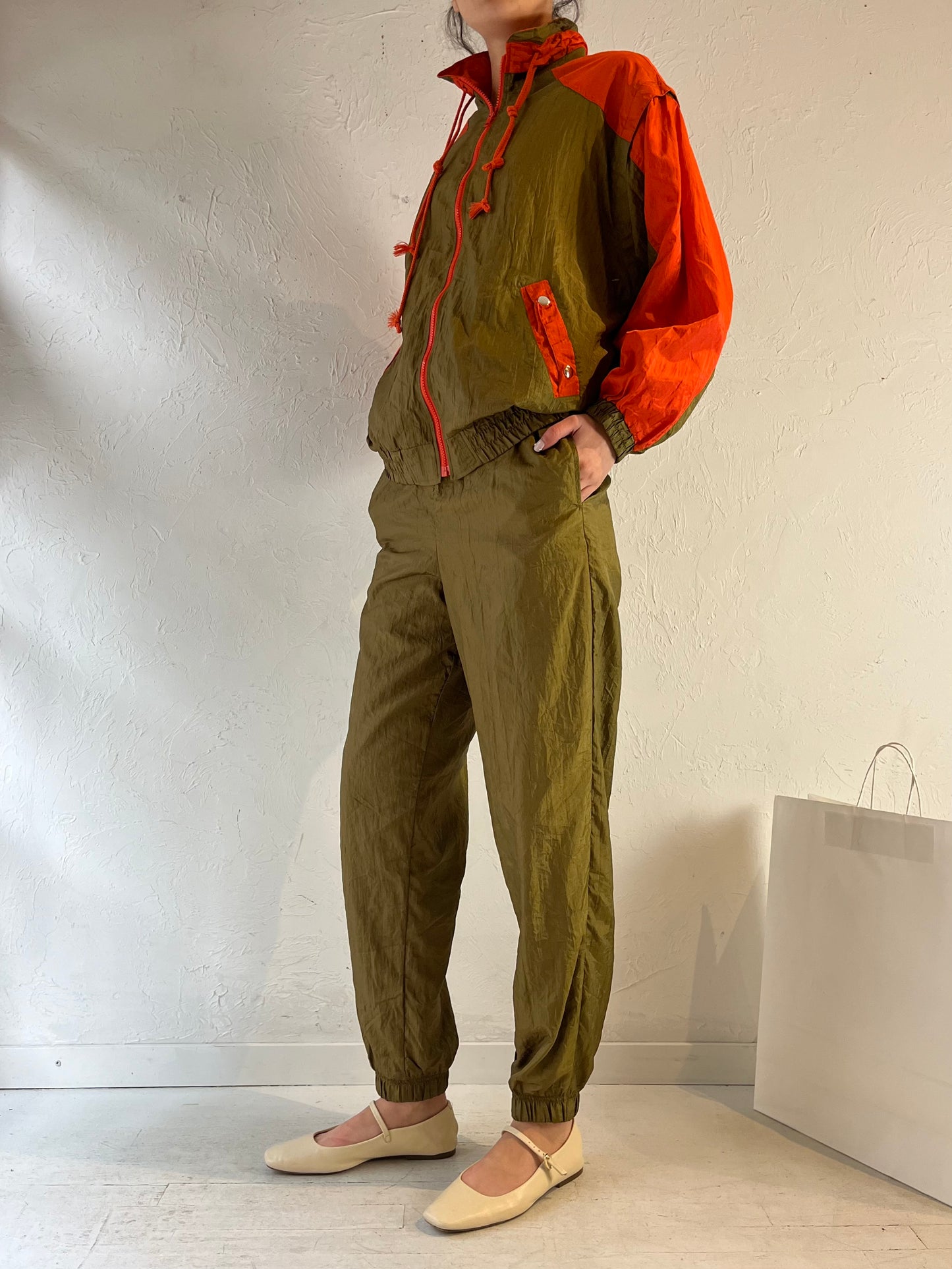 90s ‘IP Connection’ Two Tone Tracksuit Set / Small