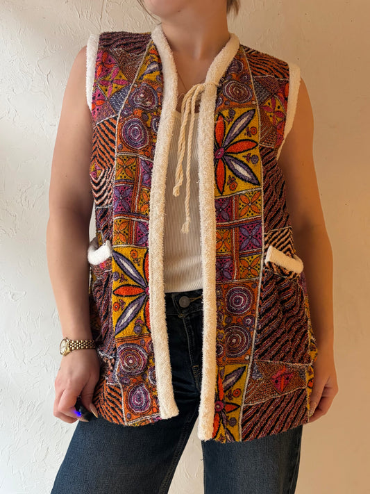 Vintage Handmade Towel Vest / Small
