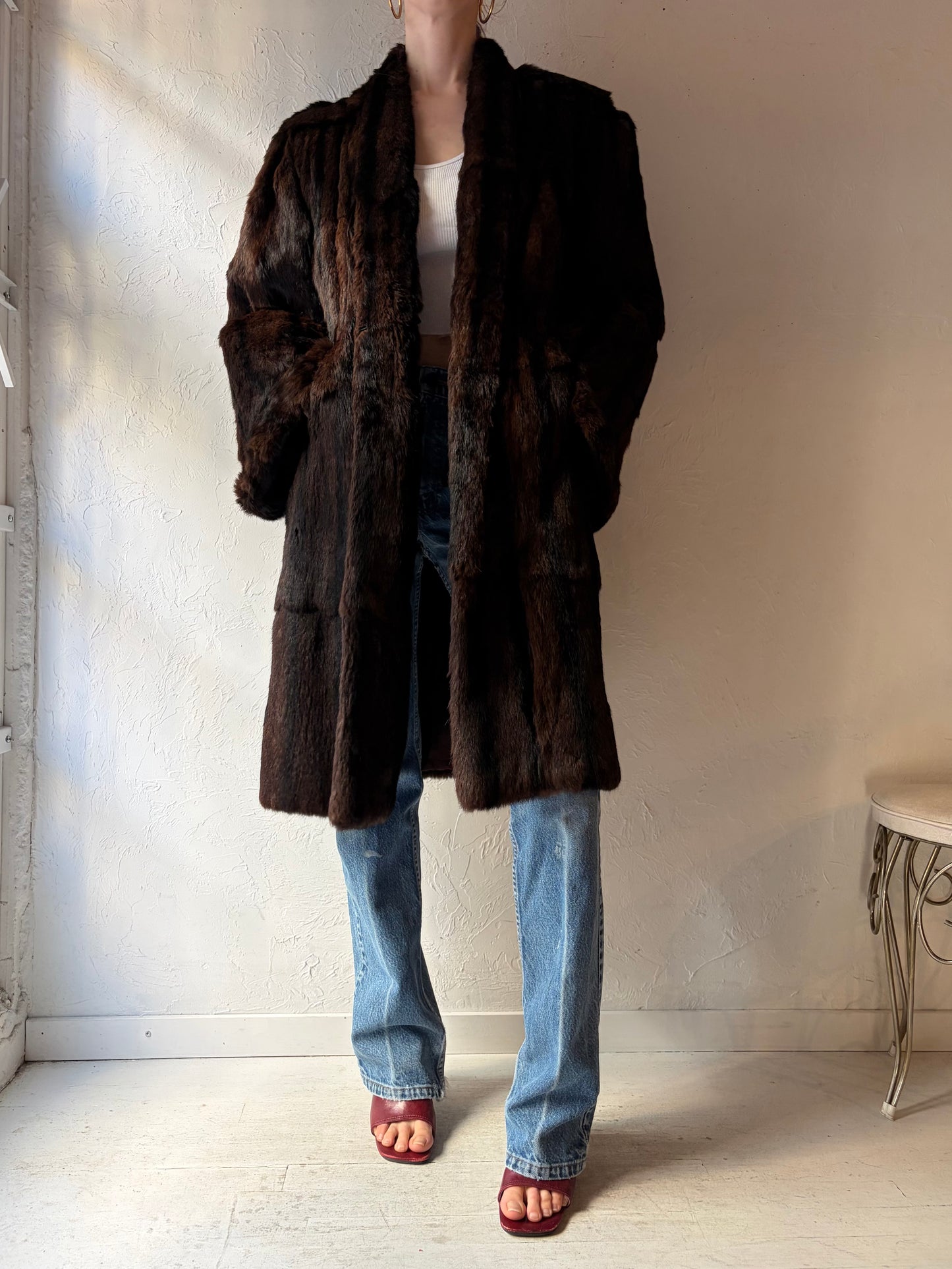 60s 'Duplers' Authentic Fur Coat / Medium