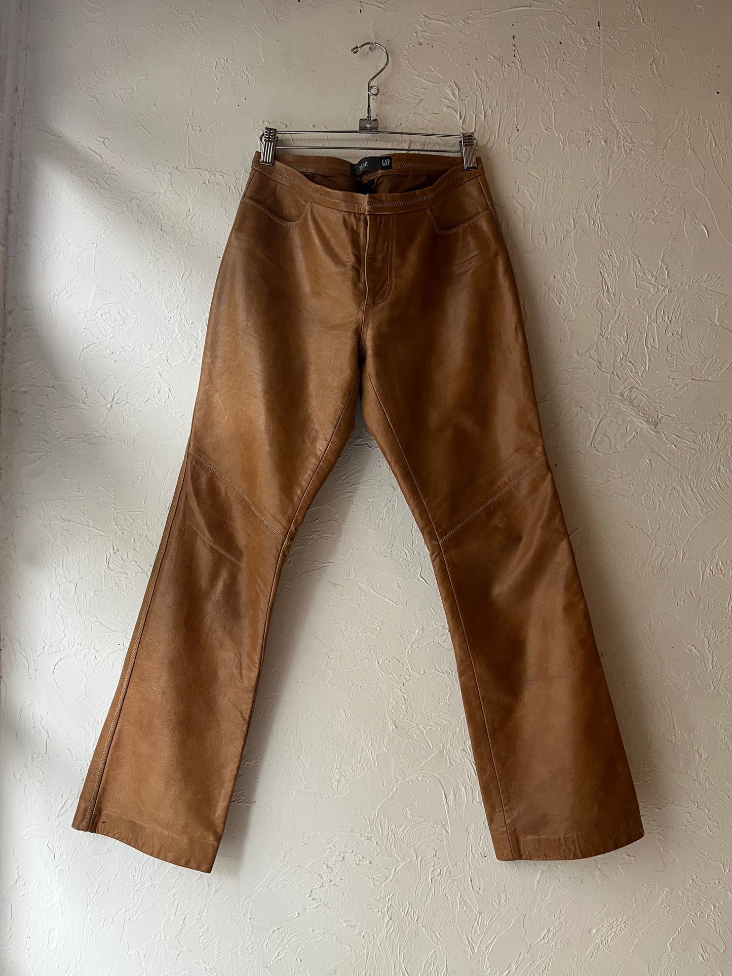 Y2k 'Gap' Boot Cut Leather Pants / 4