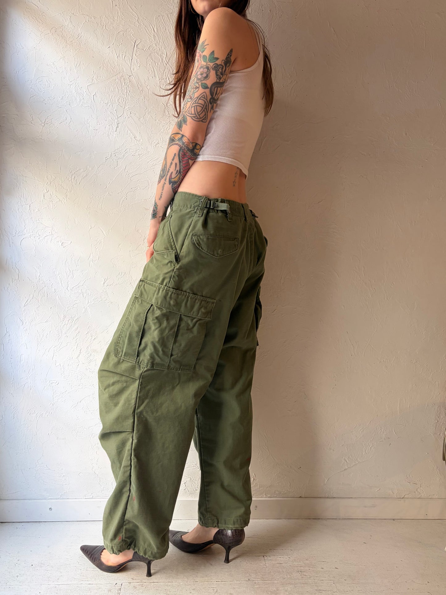 1960s US Army OF - 107 Field Cargo Pants / Small - Medium