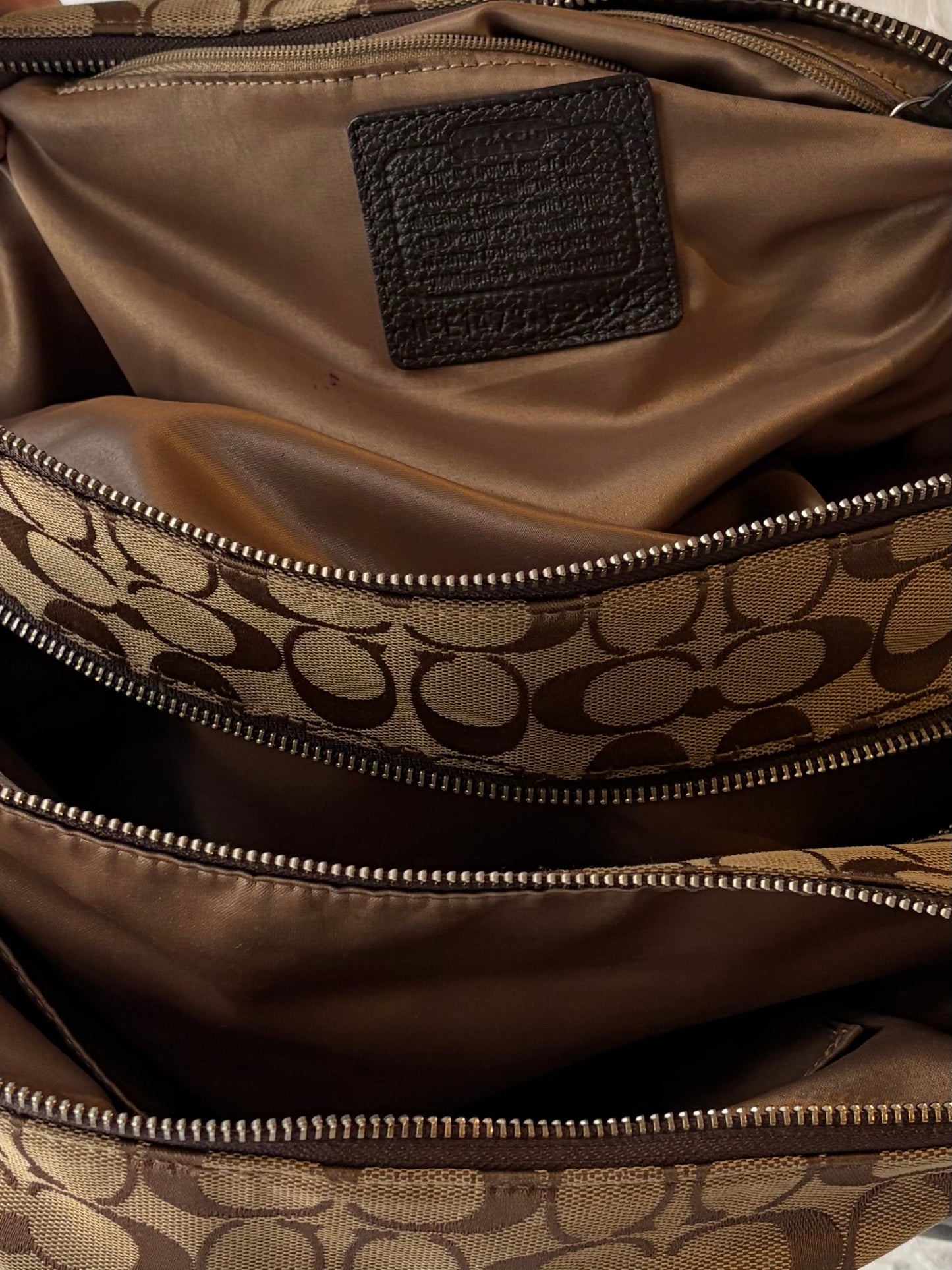 Y2k 'Coach' F31921 Monogram Park Satchel
