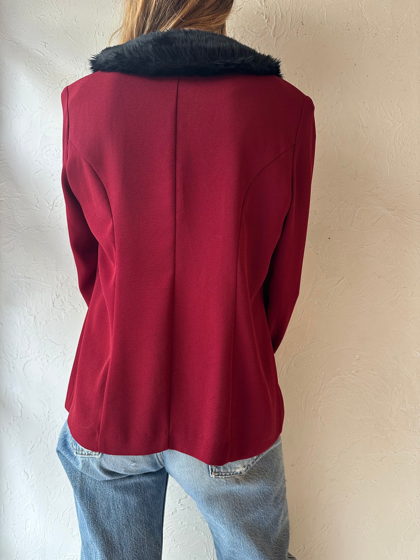 90s ‘Jessica’ Red Jacket / Medium