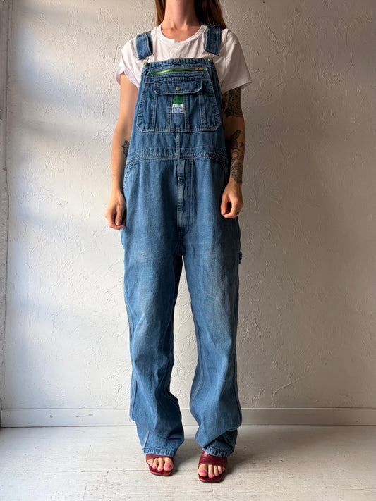 Y2k 'Liberty' Workwear Denim Overalls / XL