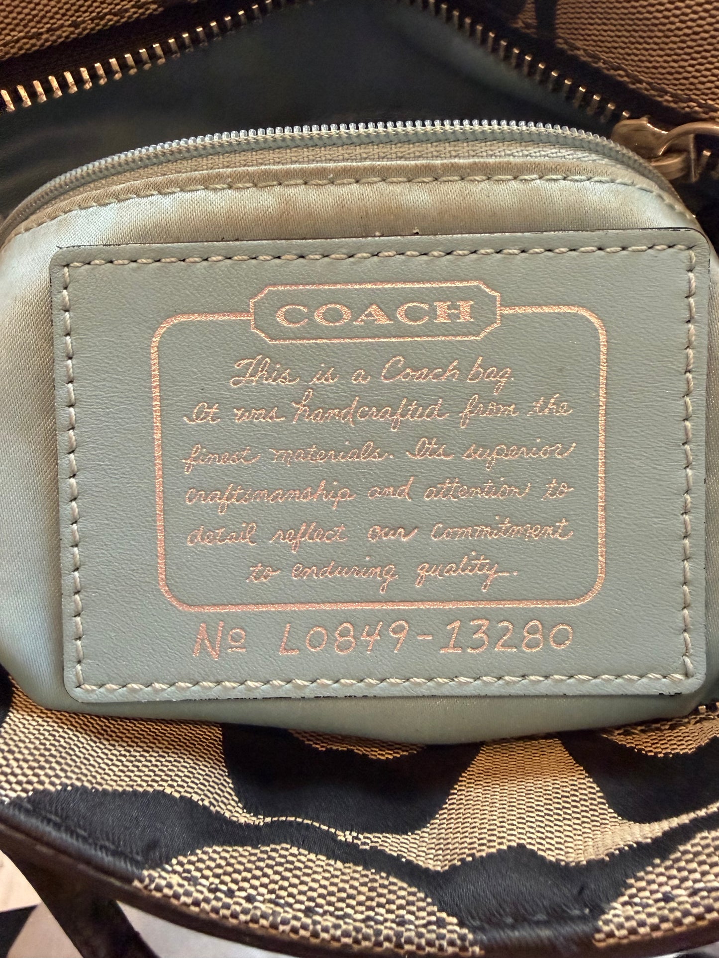 Y2K ‘Coach’ Monogram Purse