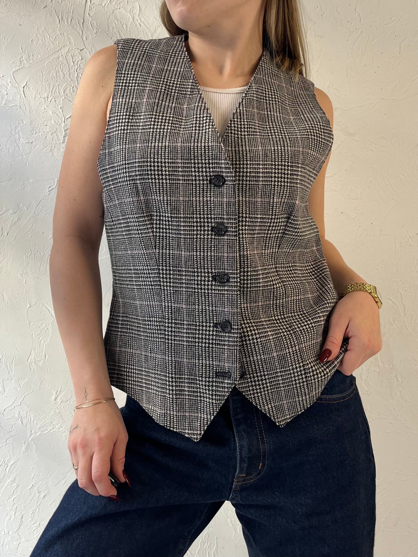 Y2K ‘Pendleton’ Gray Wool Vest / Small