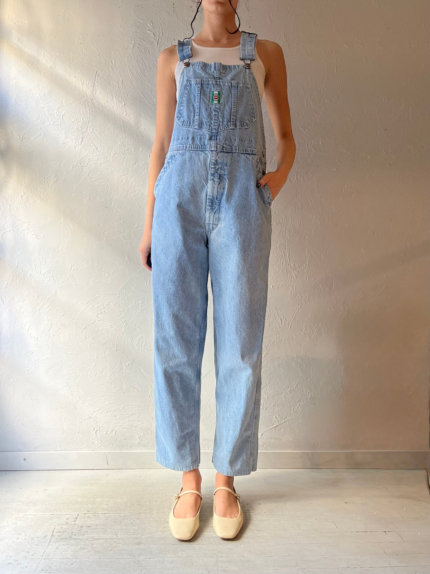 90s 'Ikeda' Denim Overalls / Small