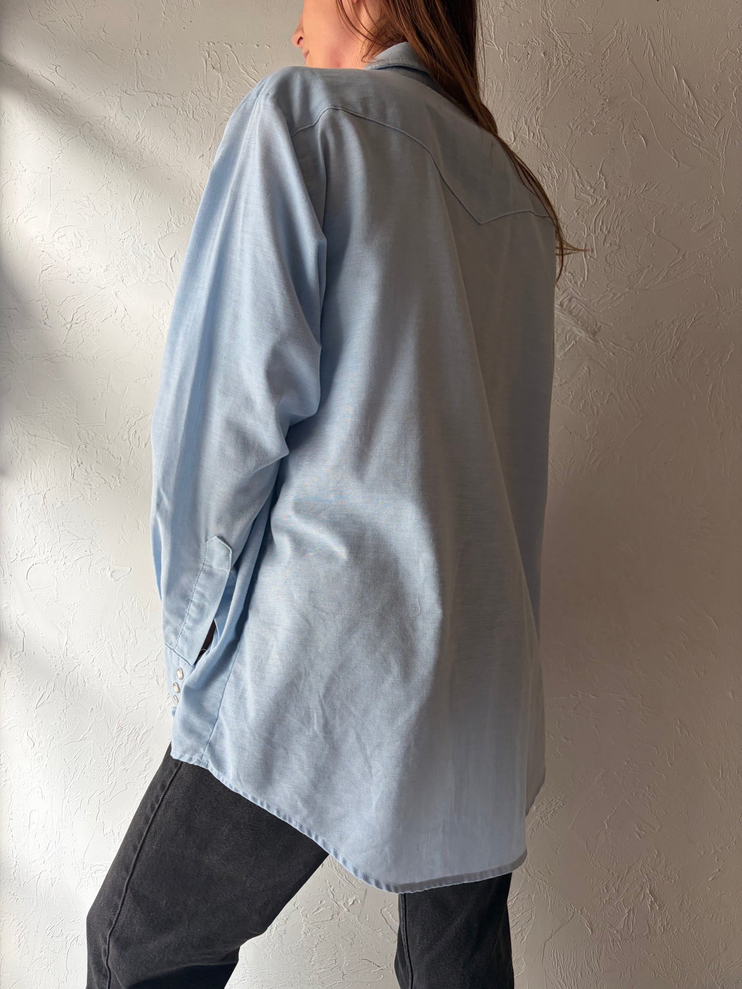 70s 'Lee' Vintage Western Pearl Snap Shirt / XL