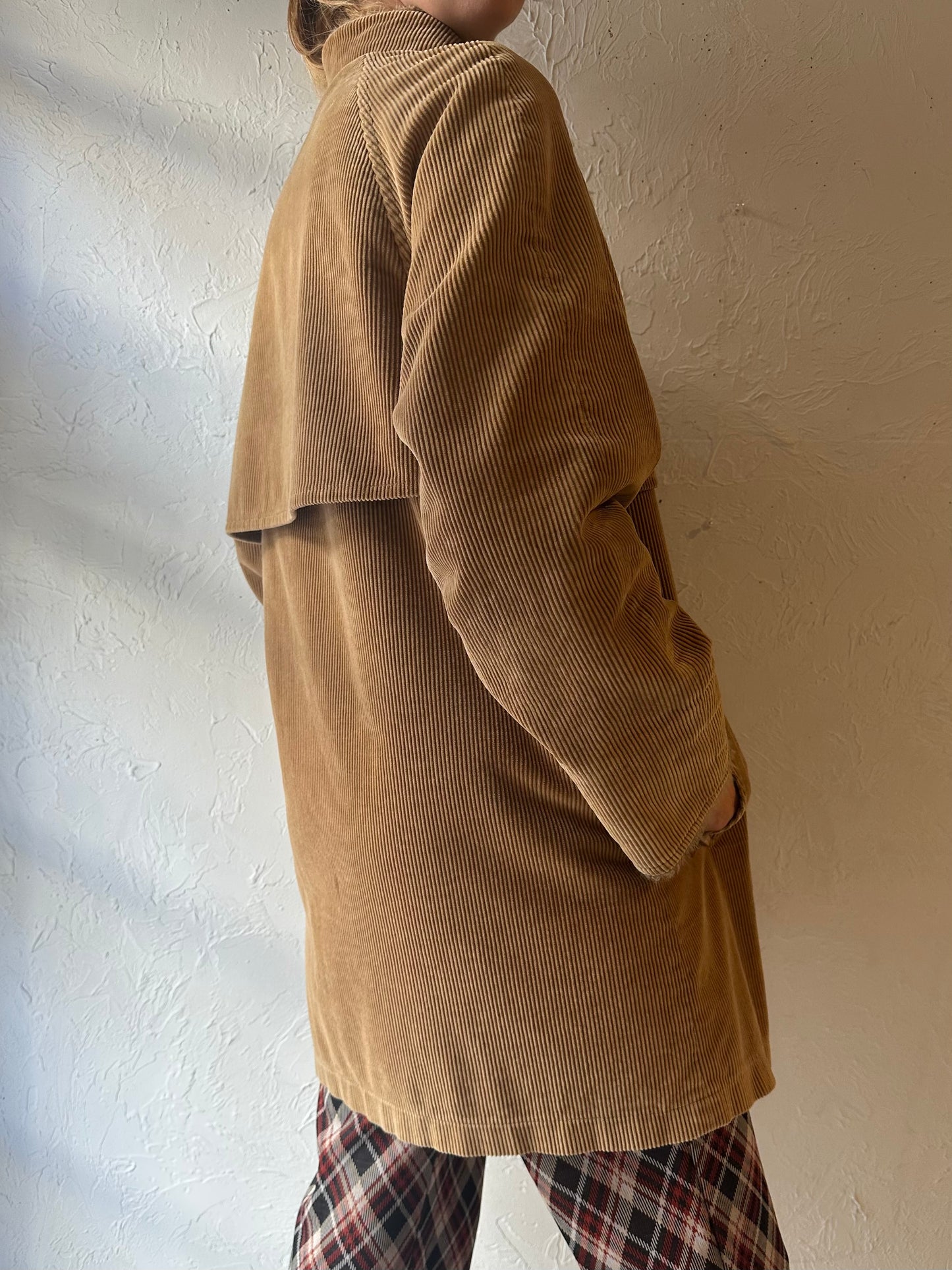 80s 'London Fog' Corduroy Coat / Medium