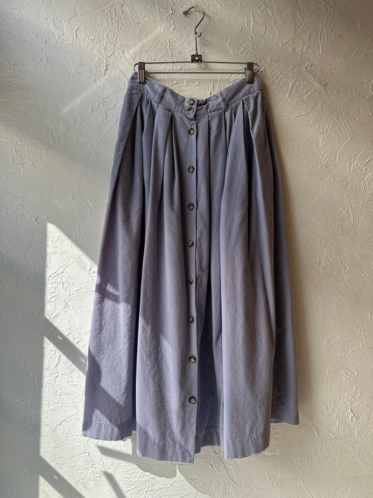 90s ‘Eddie Bauer’ Purple Corduroy Skirt / 12