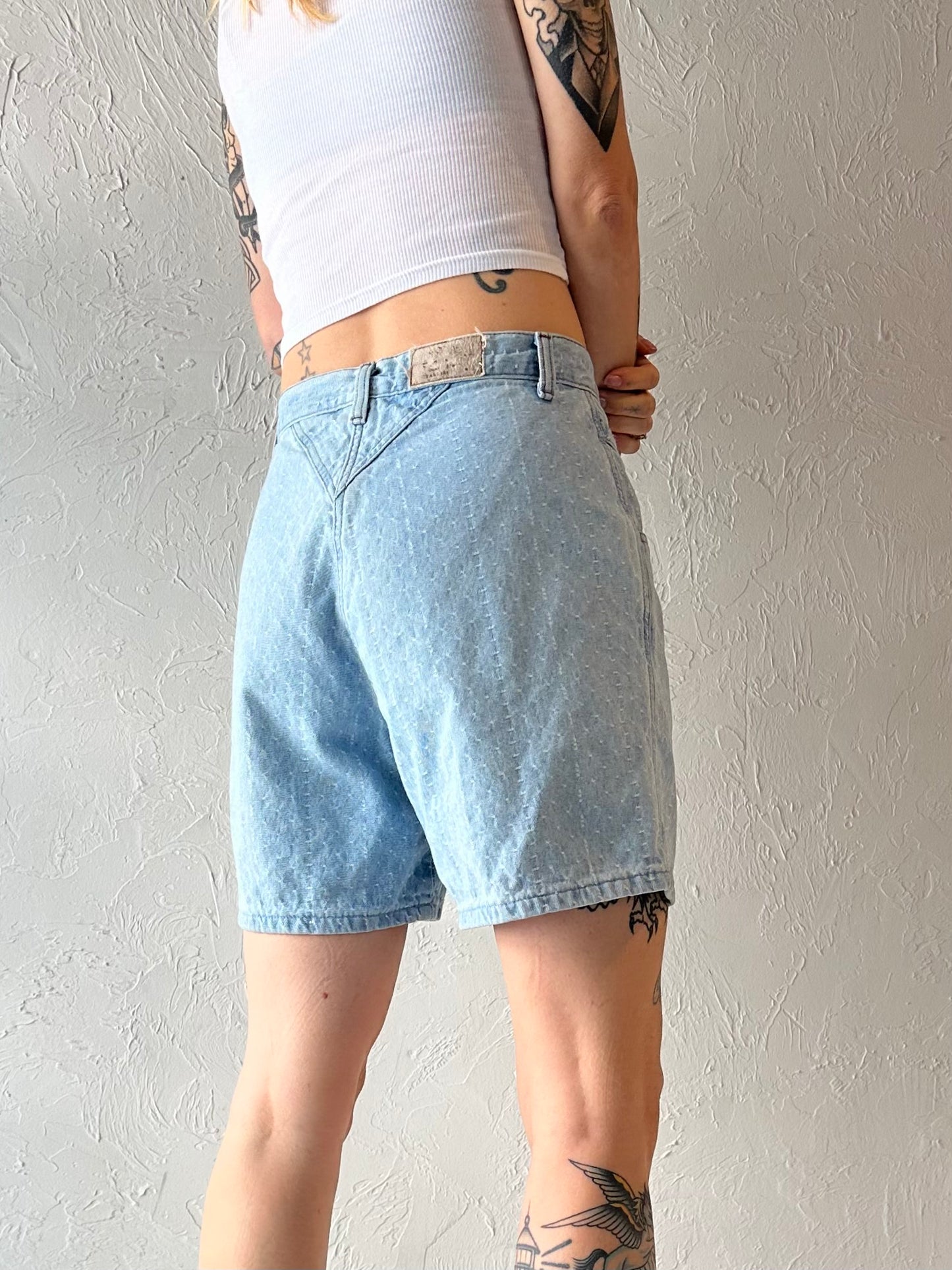 Y2k 'Rockies' Denim Shorts / Medium