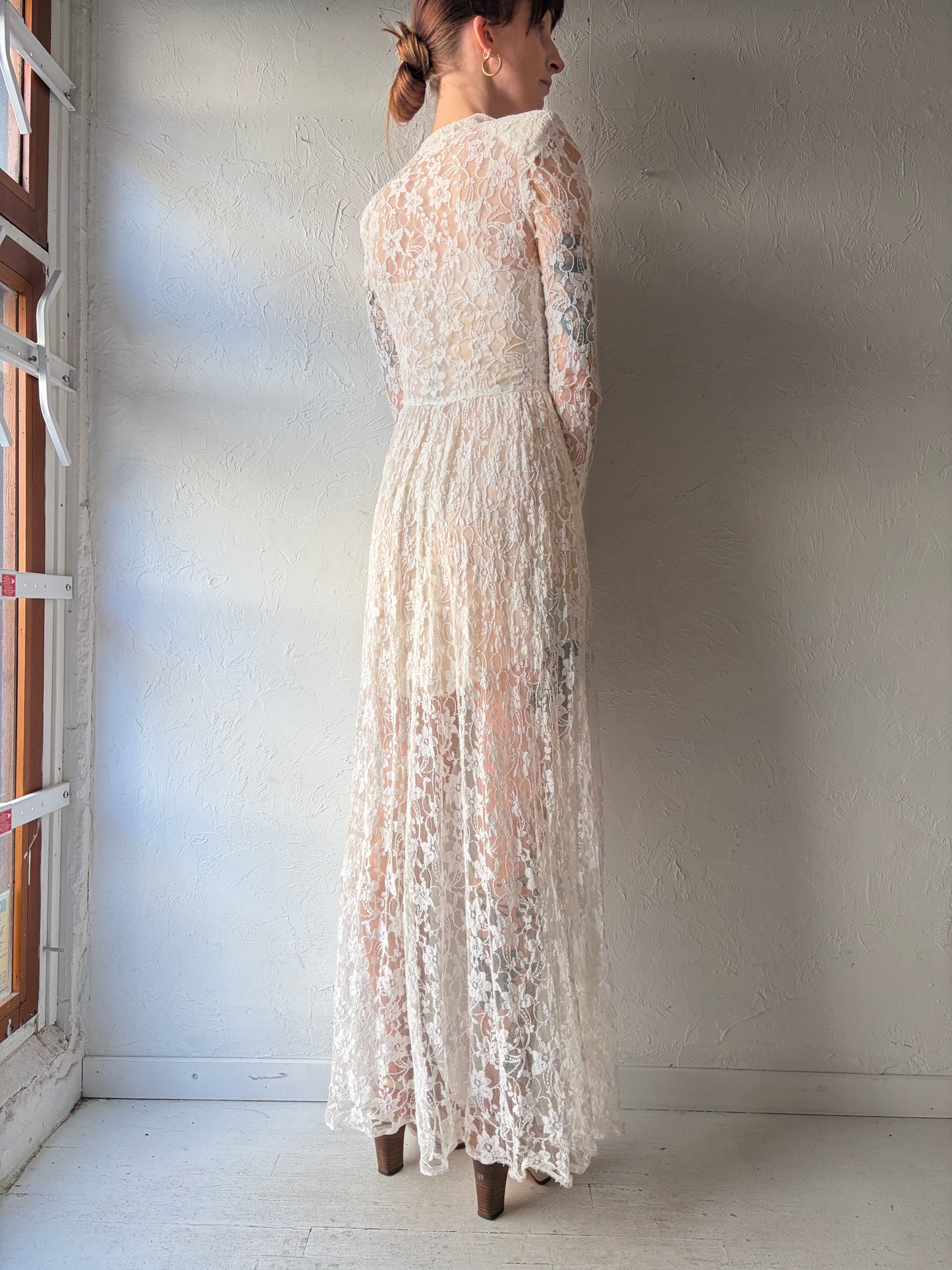 Vintage White Lace jacket / XS