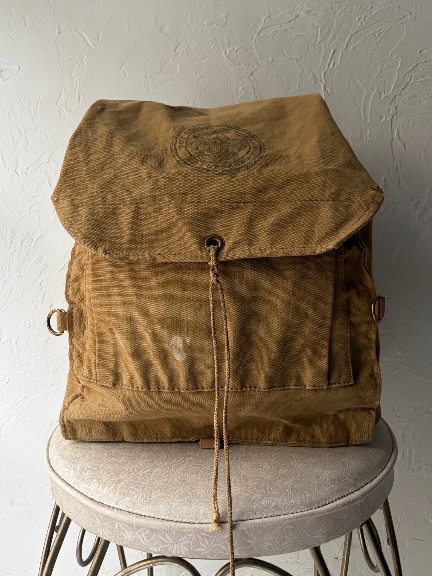 Vintage 'Boy Scouts' Canvas Backpack