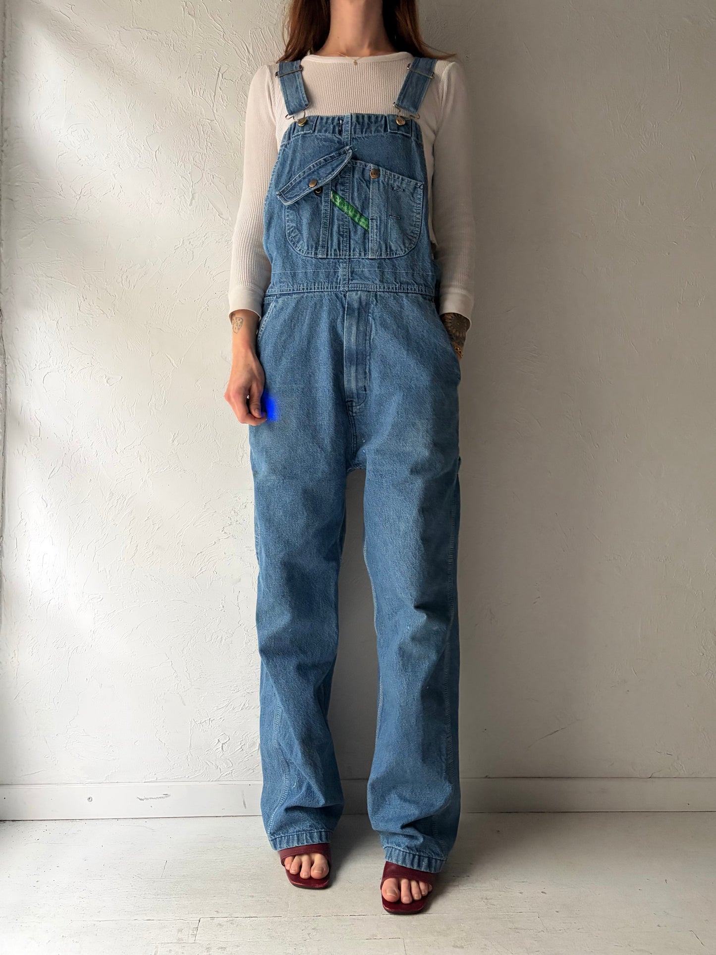 Vintage 'Key' Medium Denim Work Wear Overalls / Medium