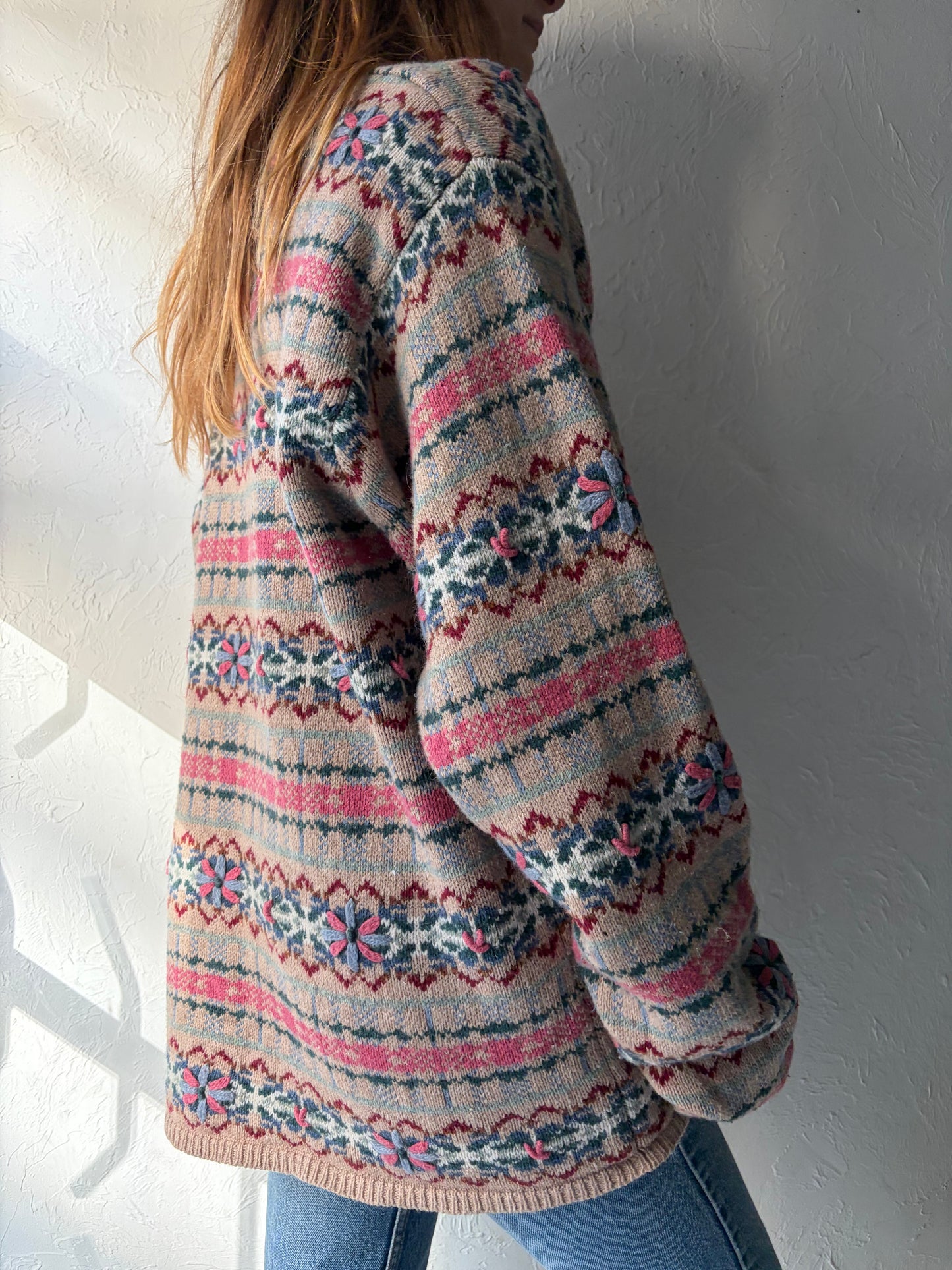 90s 'Northern Spirit' Sweater / XL