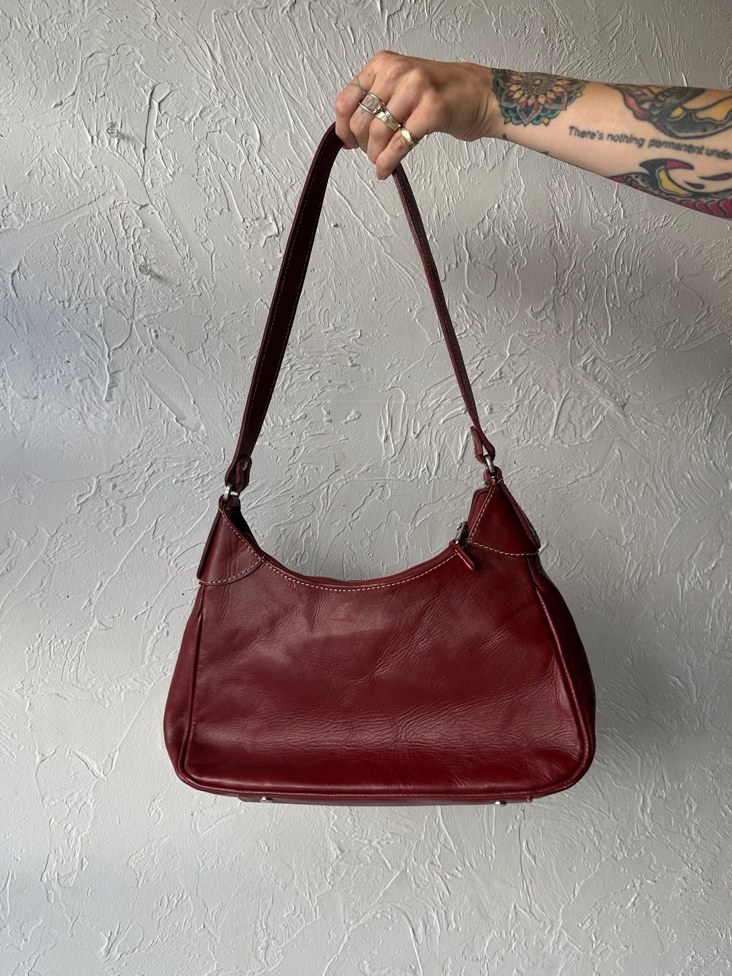 90s 'American West' Red Leather Purse