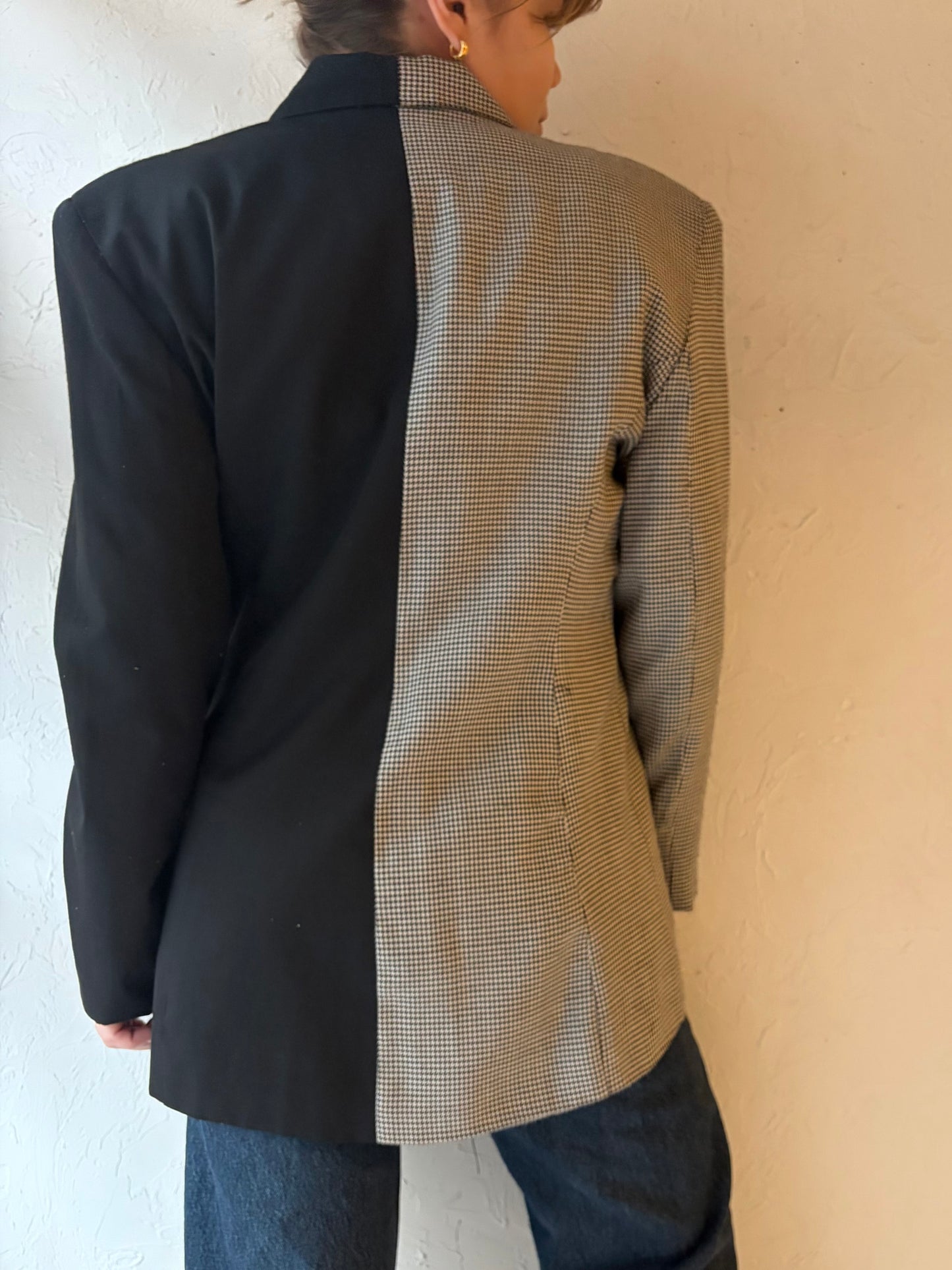 90s 'Prima Donna' Two Tone Blazer Jacket / Small - Medium