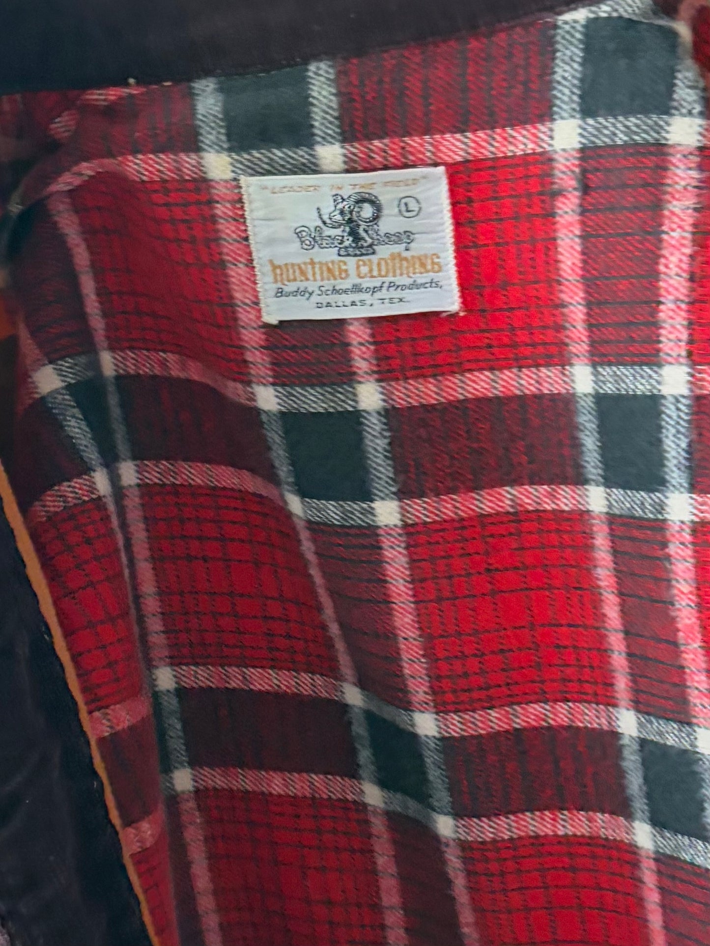 Vintage 'Black Sheep' Cotton Work Wear Hunting Jacket / Large