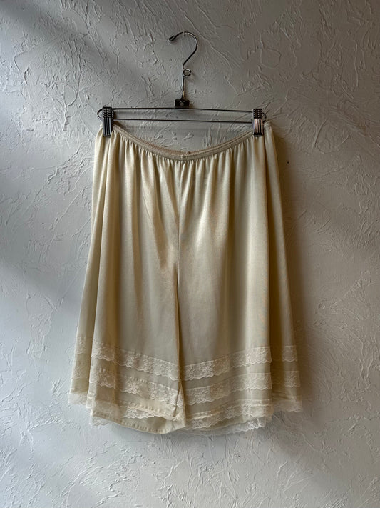 Vintage Lingerie Boxer Shorts / Medium - Large