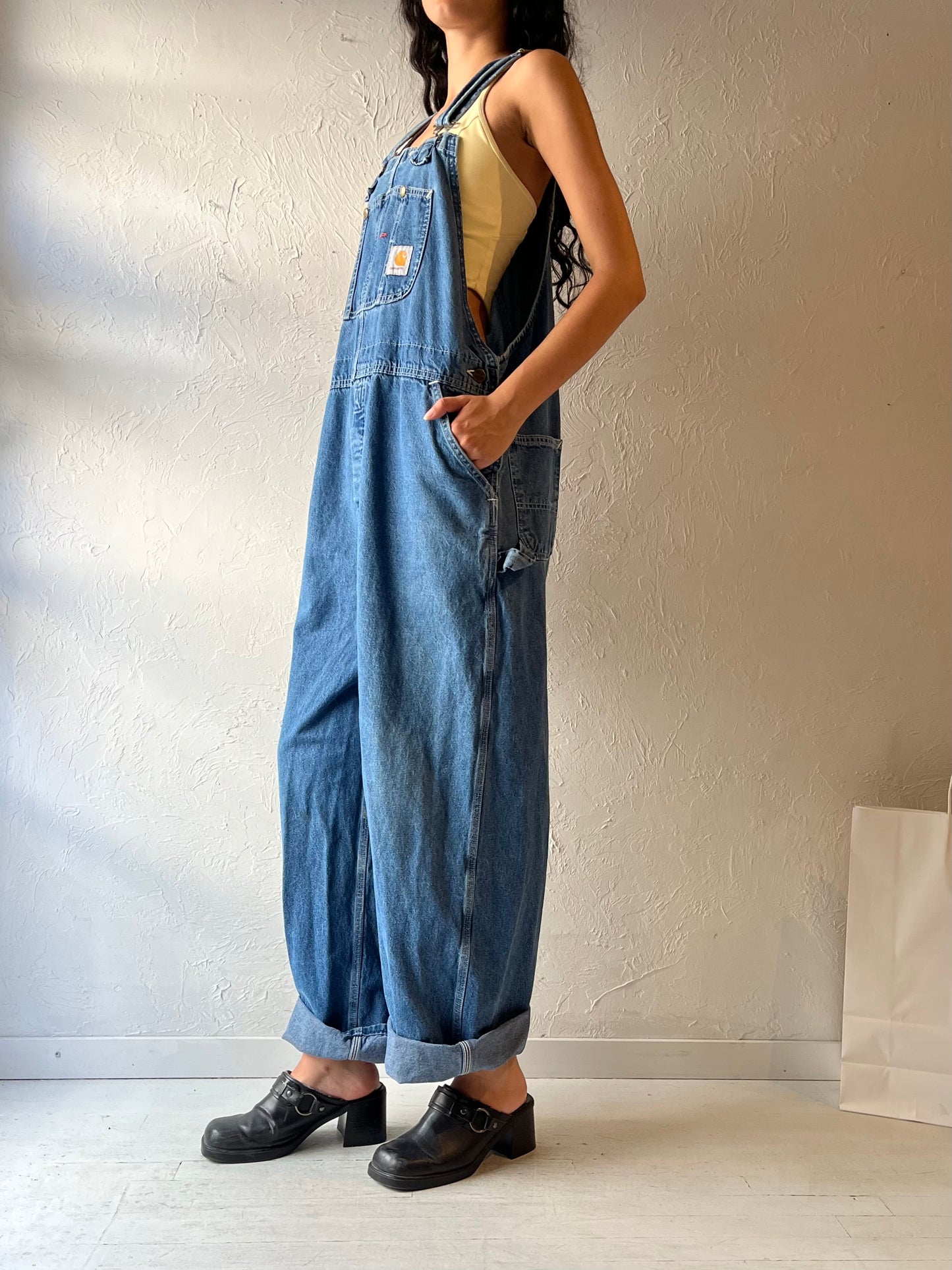 Y2k ‘Carhartt’ Denim Overalls / Large