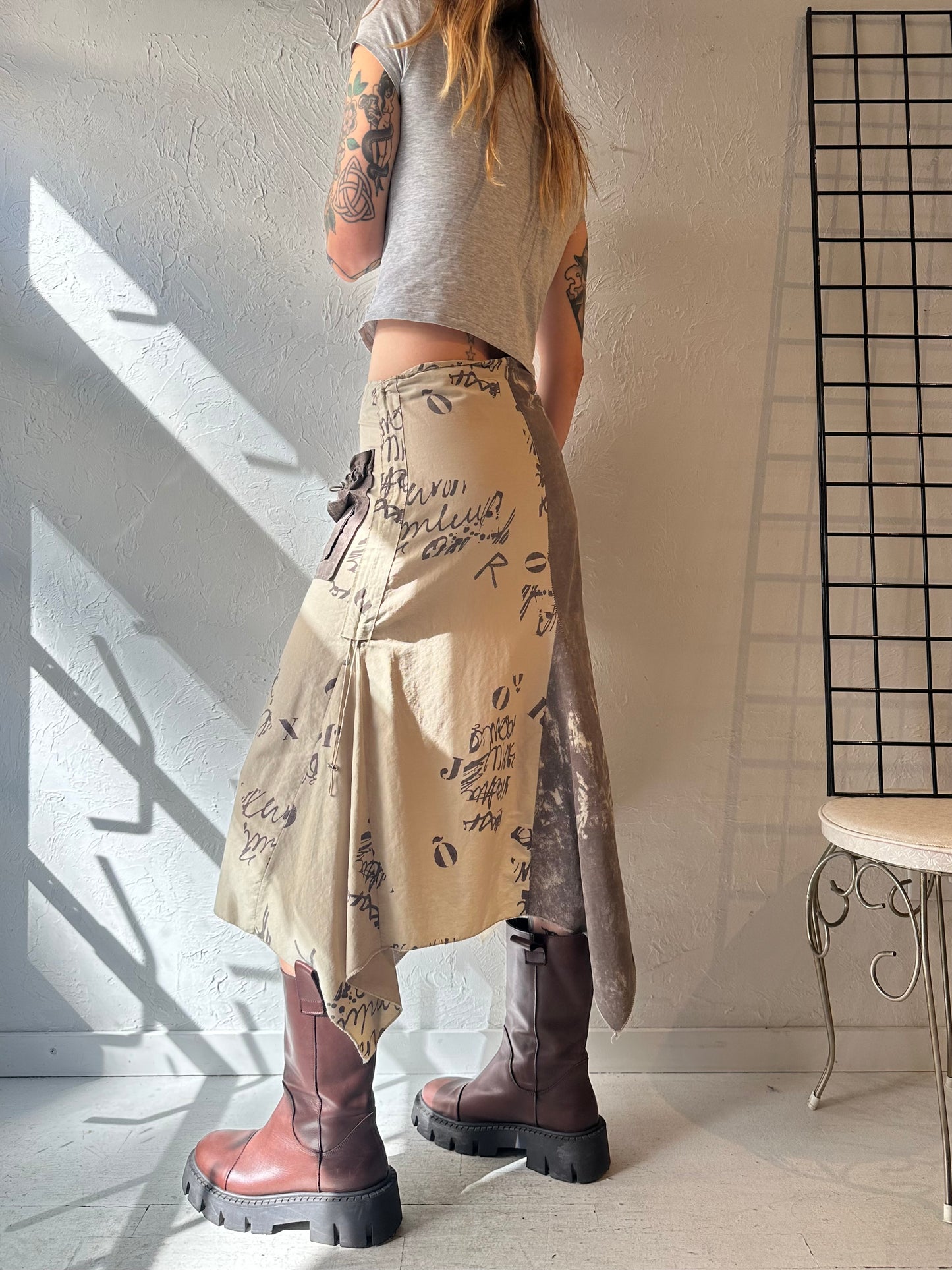 Y2K Asymmetrical Skirt / Small