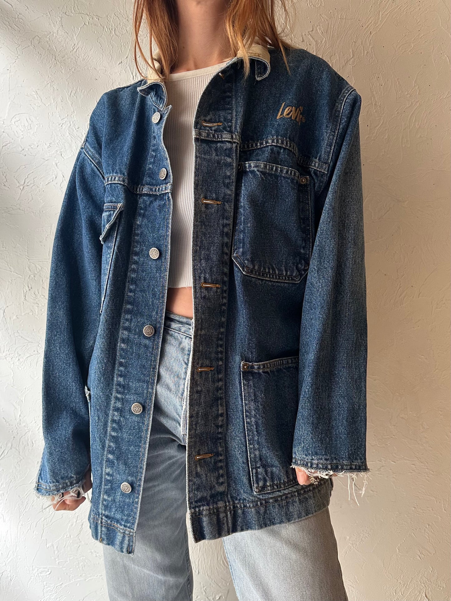 Vintage 'Levis' Denim Chore Jacket / Medium