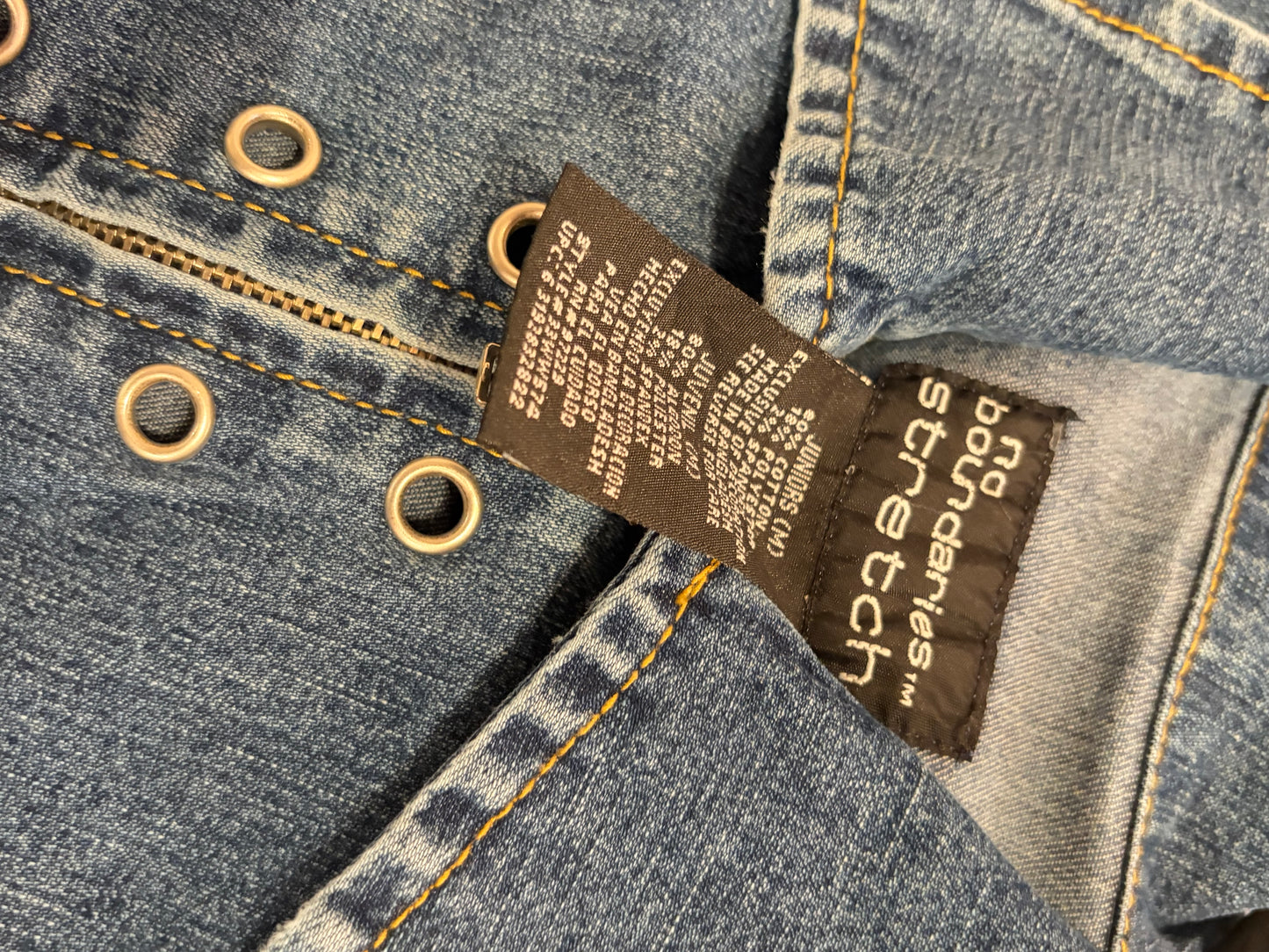 Y2k 'No Boundaries' Denim Jumpsuit / Medium