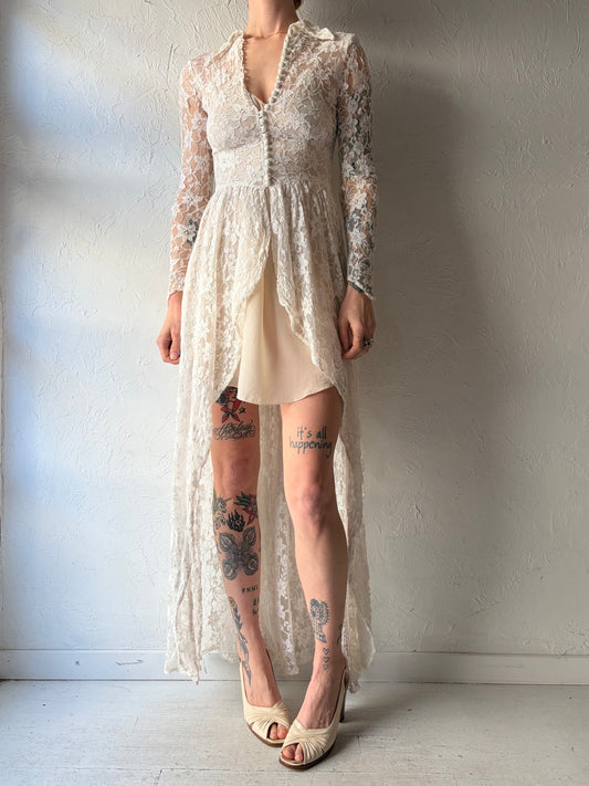 Vintage White Lace jacket / XS