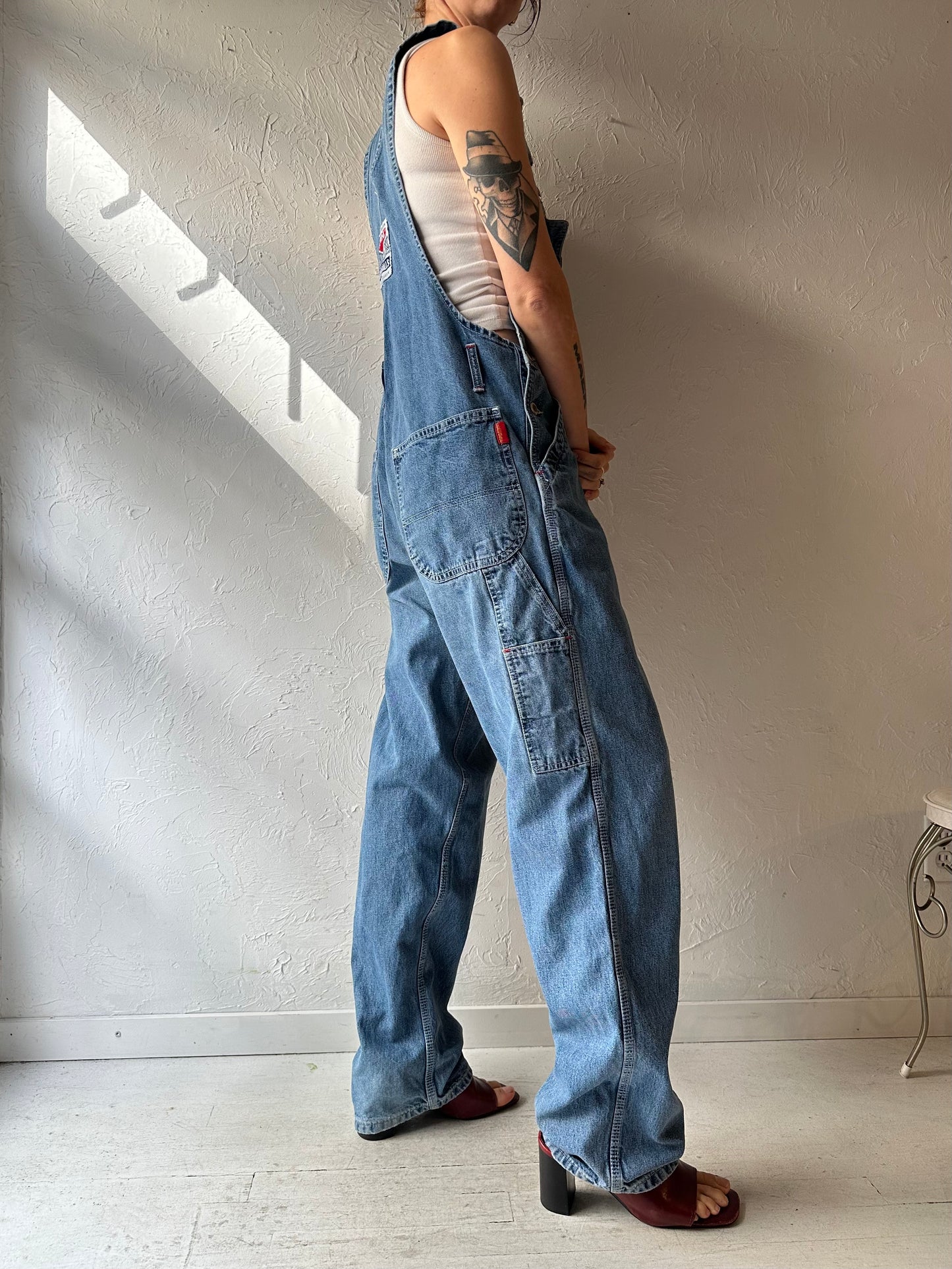 90s 'Liberty' Denim Overalls / Medium