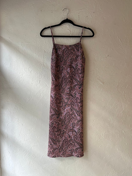 Y2k Paisley Patterned Dress / Medium
