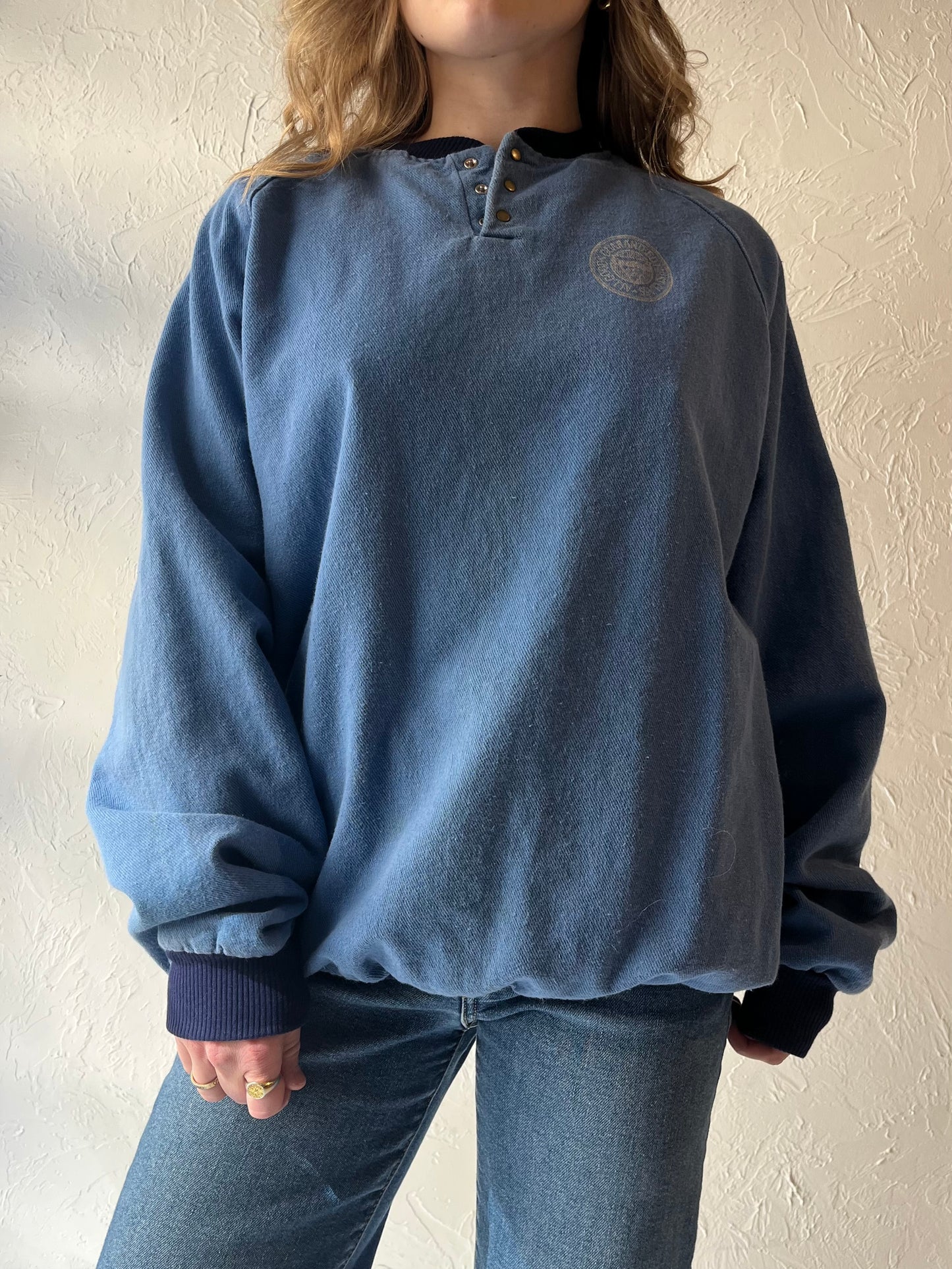 90s 'Osh Kosh' Blue Pullover Sweatshirt / Medium
