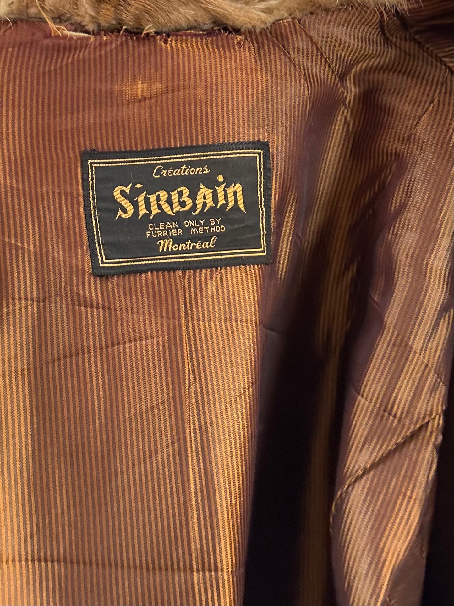 70s 'Sirbain' Lambswool Fur Jacket / Medium - large