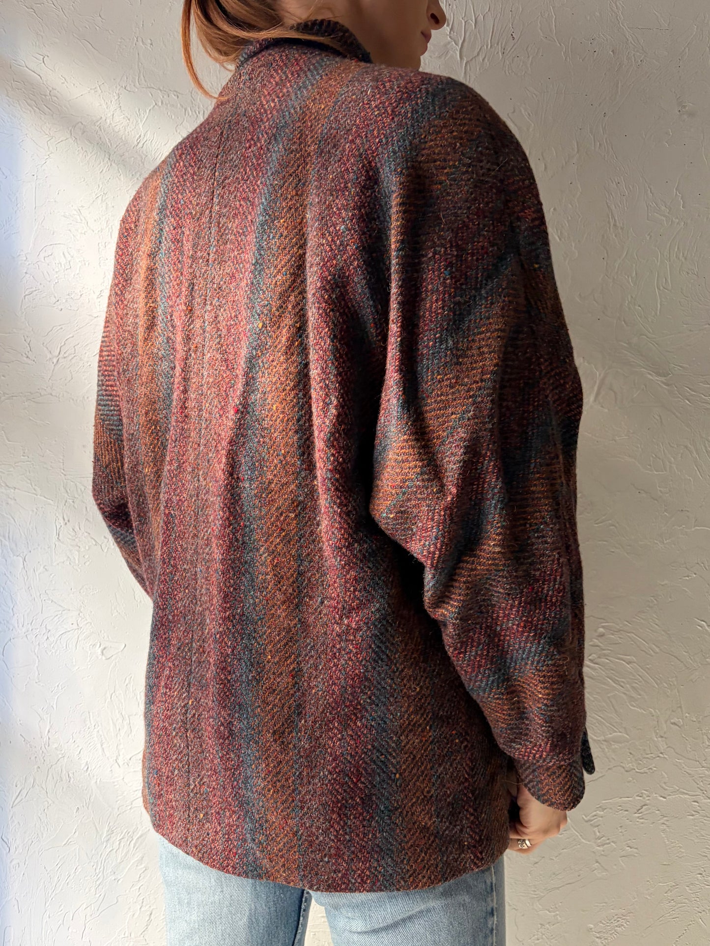 80s 'Mackintosh' Tweed Wool Jacket / Union Made / Small / Medium