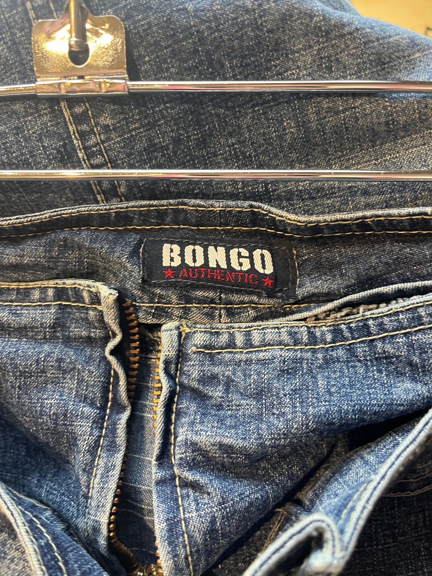 Y2k 'Bongo' Denim Midi Skirt / Medium