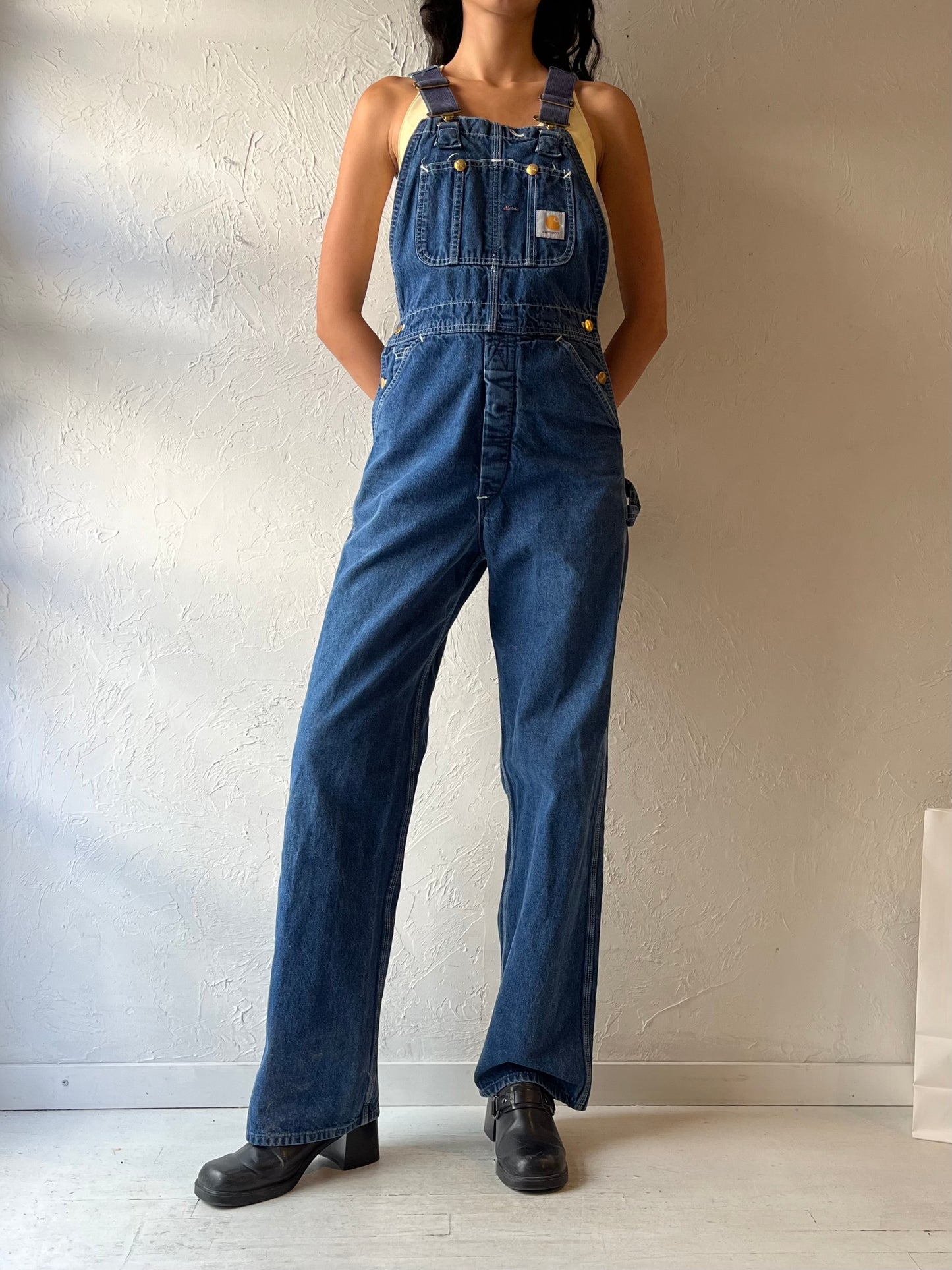 Y2K ‘Carhartt’ Denim Workwear Overalls / Small