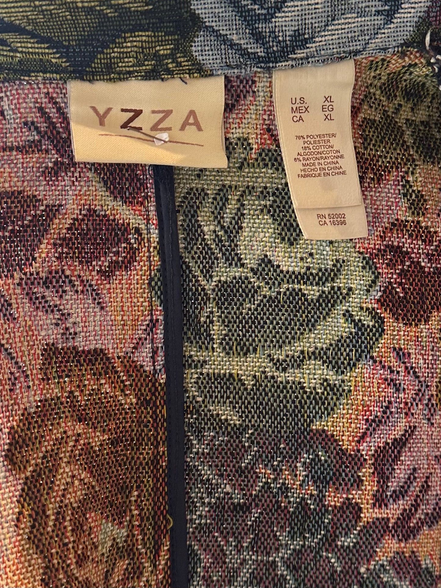 Y2k 'Yzza' Floral Tapestry Jacket / XL