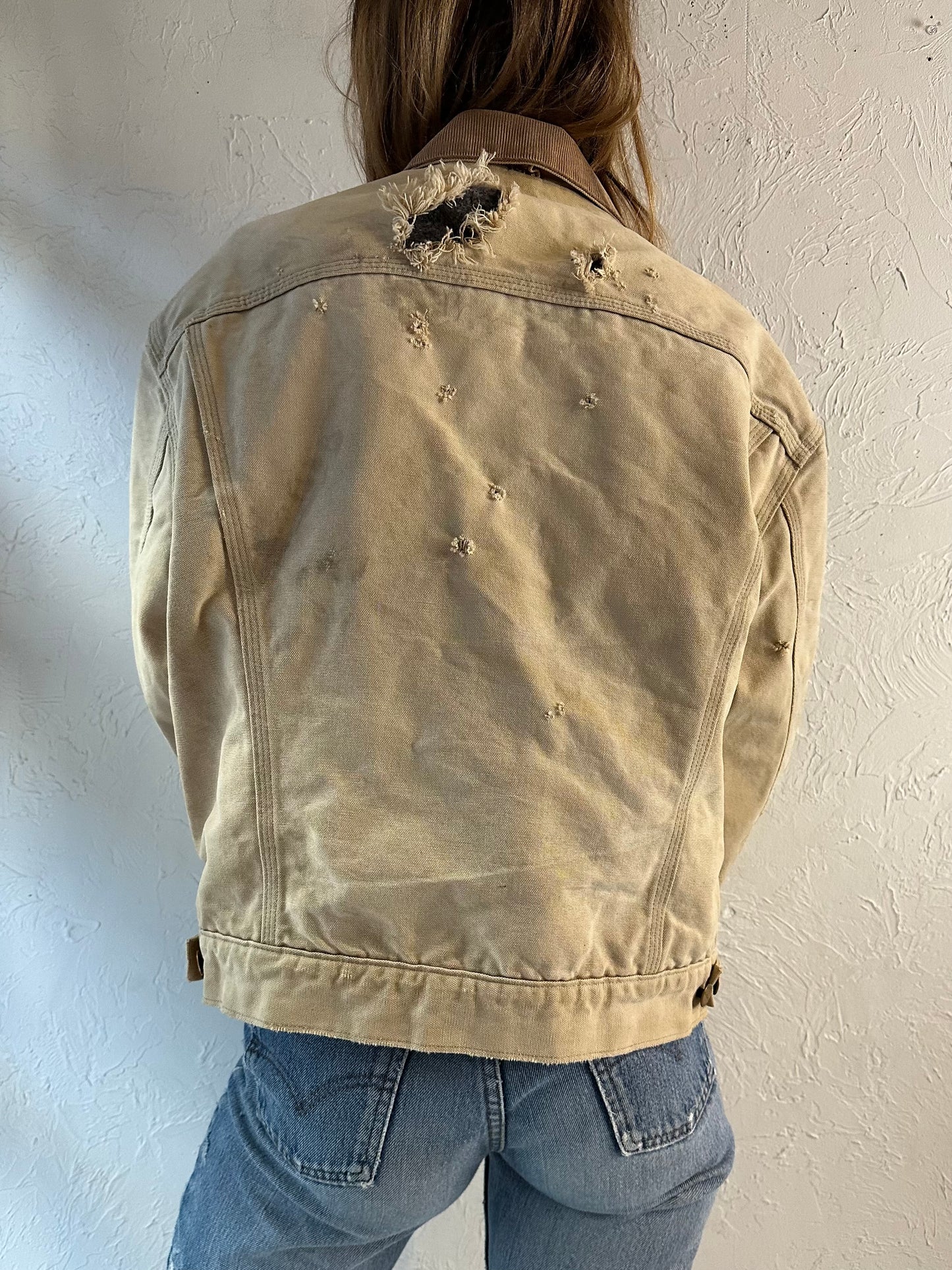 90s ‘Carhartt’ Thrashed Workwear Jacket / Medium