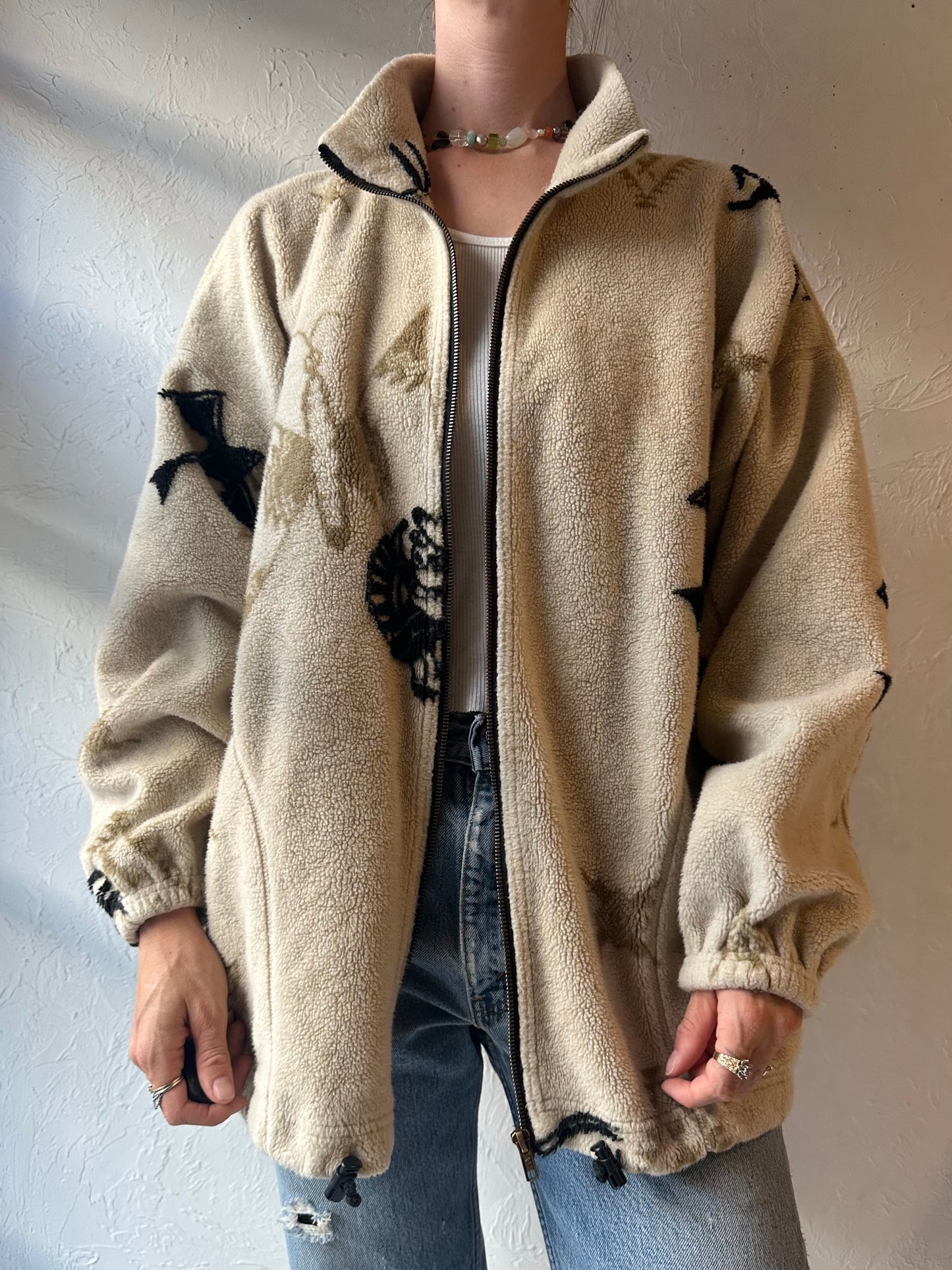 90s ‘Ezze Wear’ Fleece Jacket / Medium