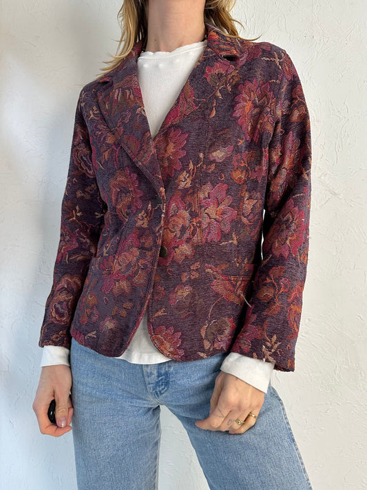 Y2k 'Coldwater Creek Floral Tapestry Jacket / Small