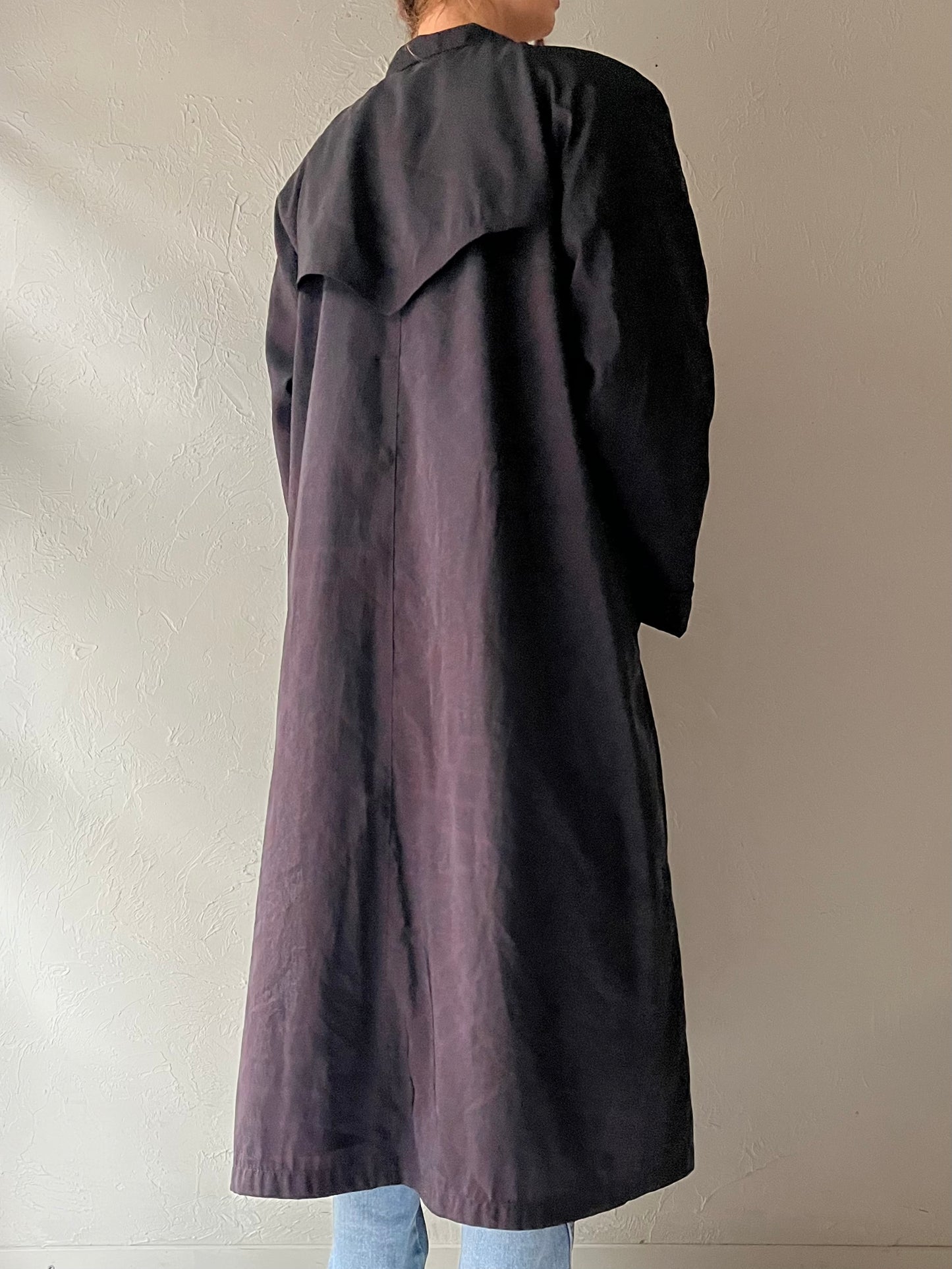 90s ‘London Fog’ Purple Lined Trench Coat / Medium (Copy)