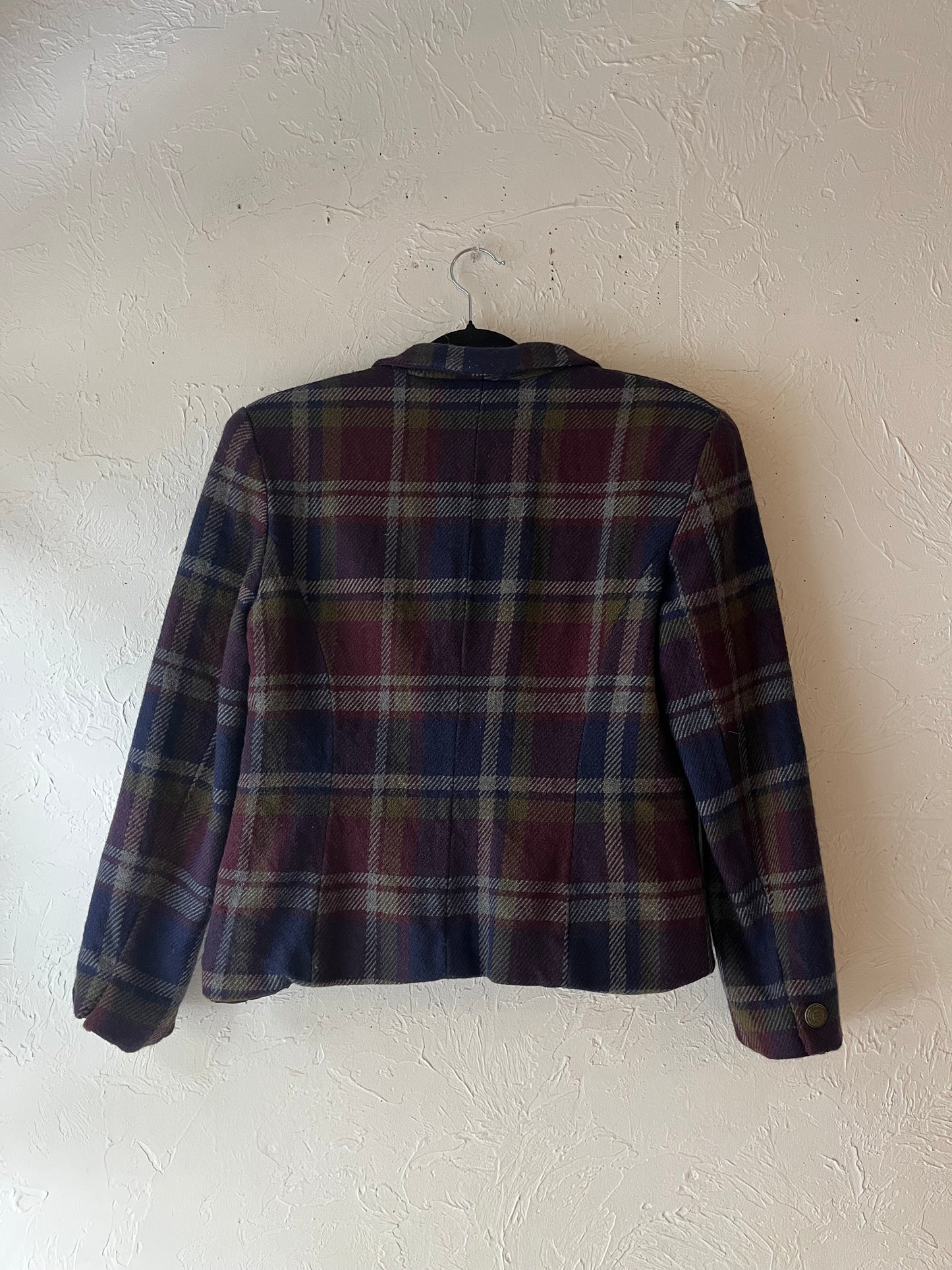 'Rena Rowan' Plaid Blazer / Small - Medium