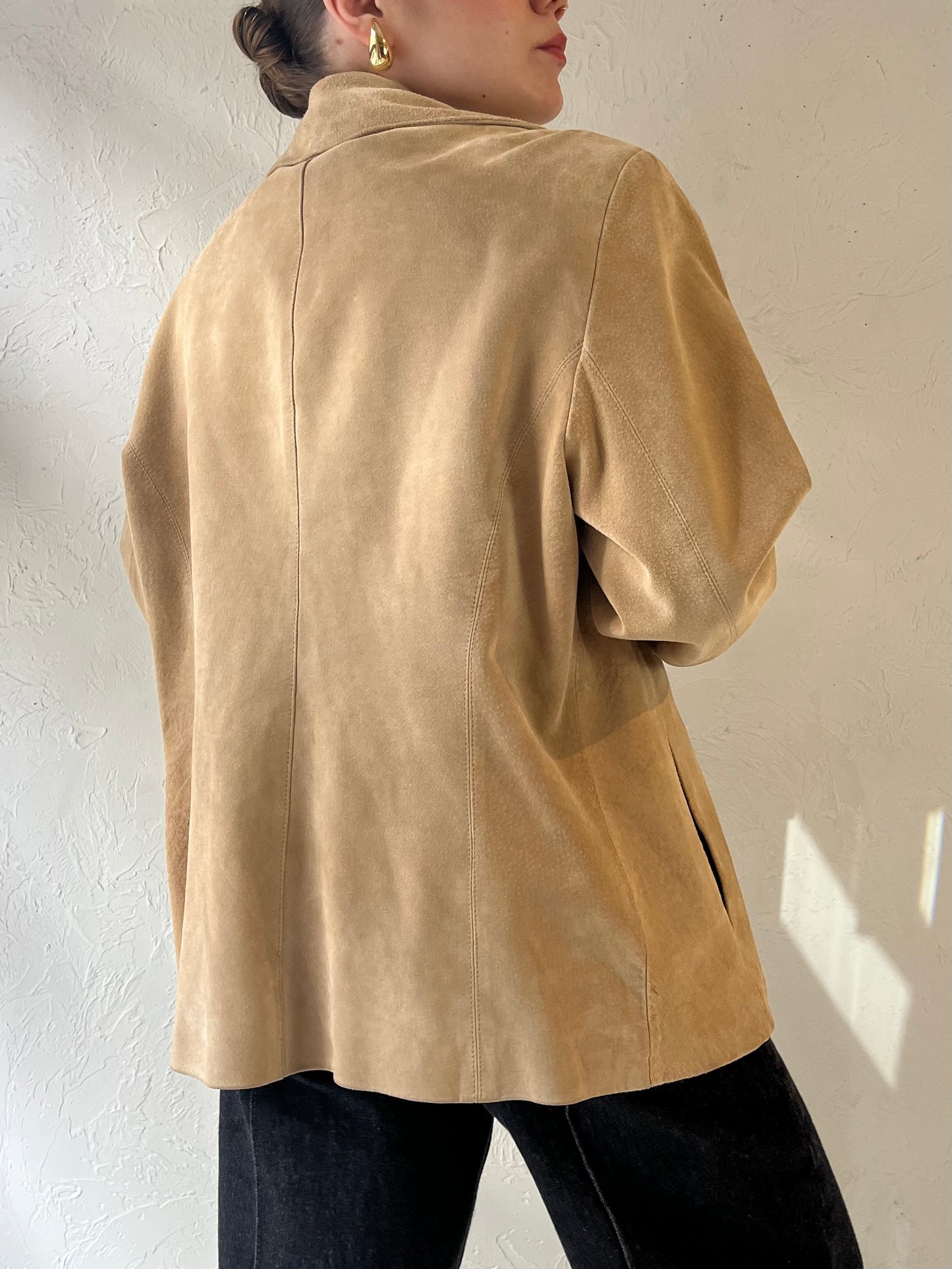 Y2k 'Anne Klein' Suede Jacket / Medium