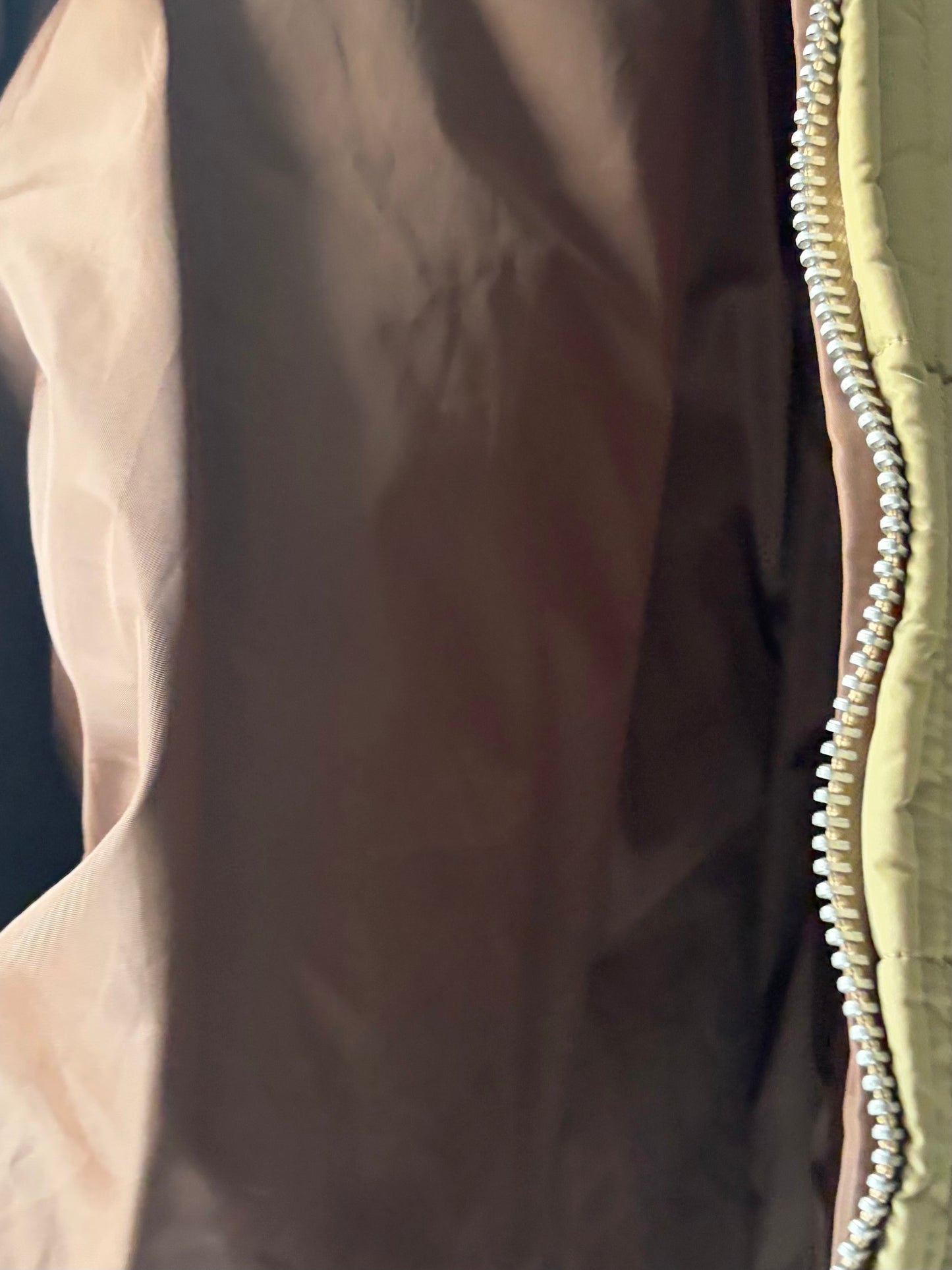 80s 'Esquire' Beige Quilted Minimalist Puffy Reversible Jacket / Vintage 1980s Neutral Lightweight Normcore Winter Outerwear / Small