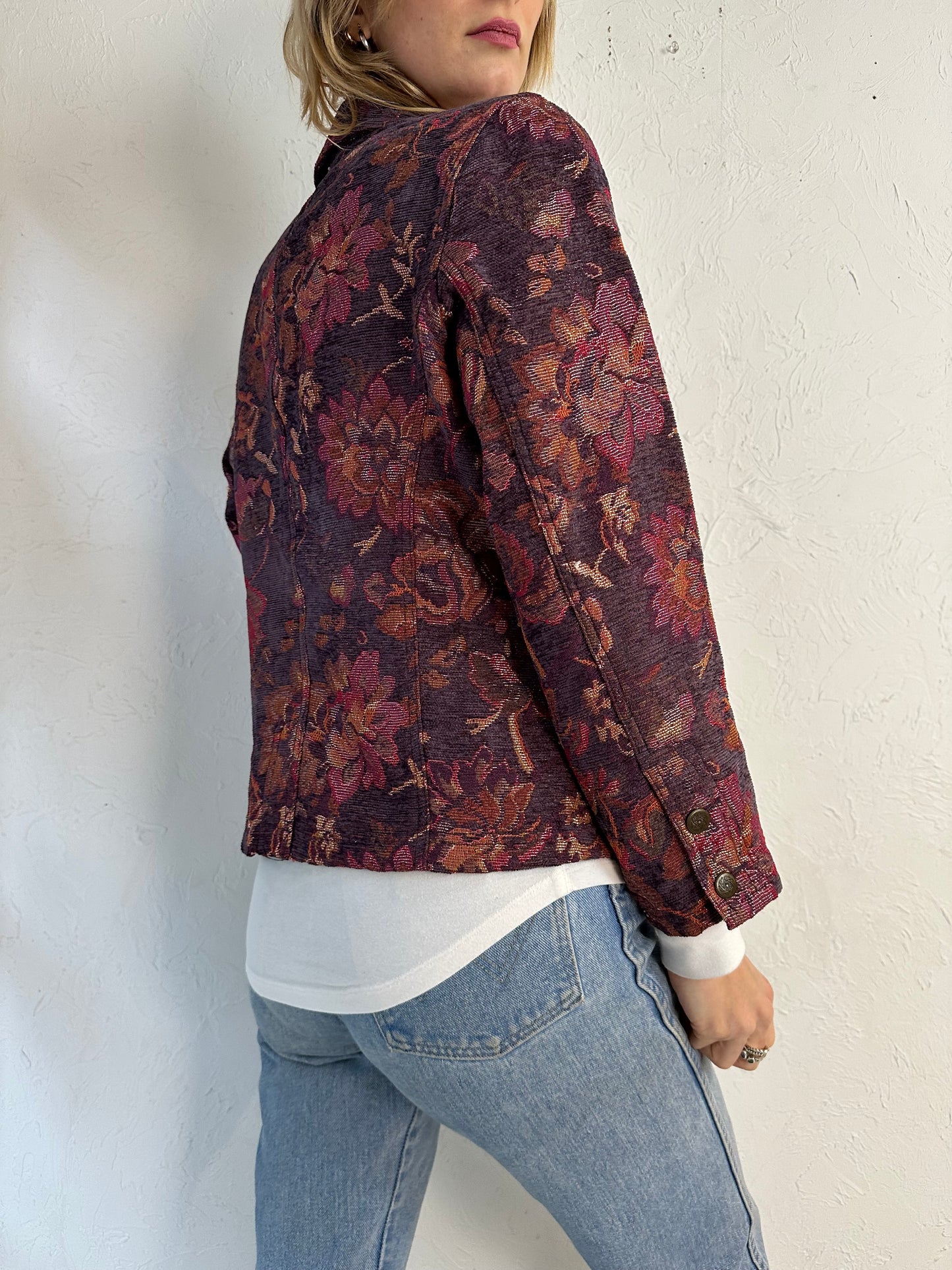 Y2k 'Coldwater Creek Floral Tapestry Jacket / Small