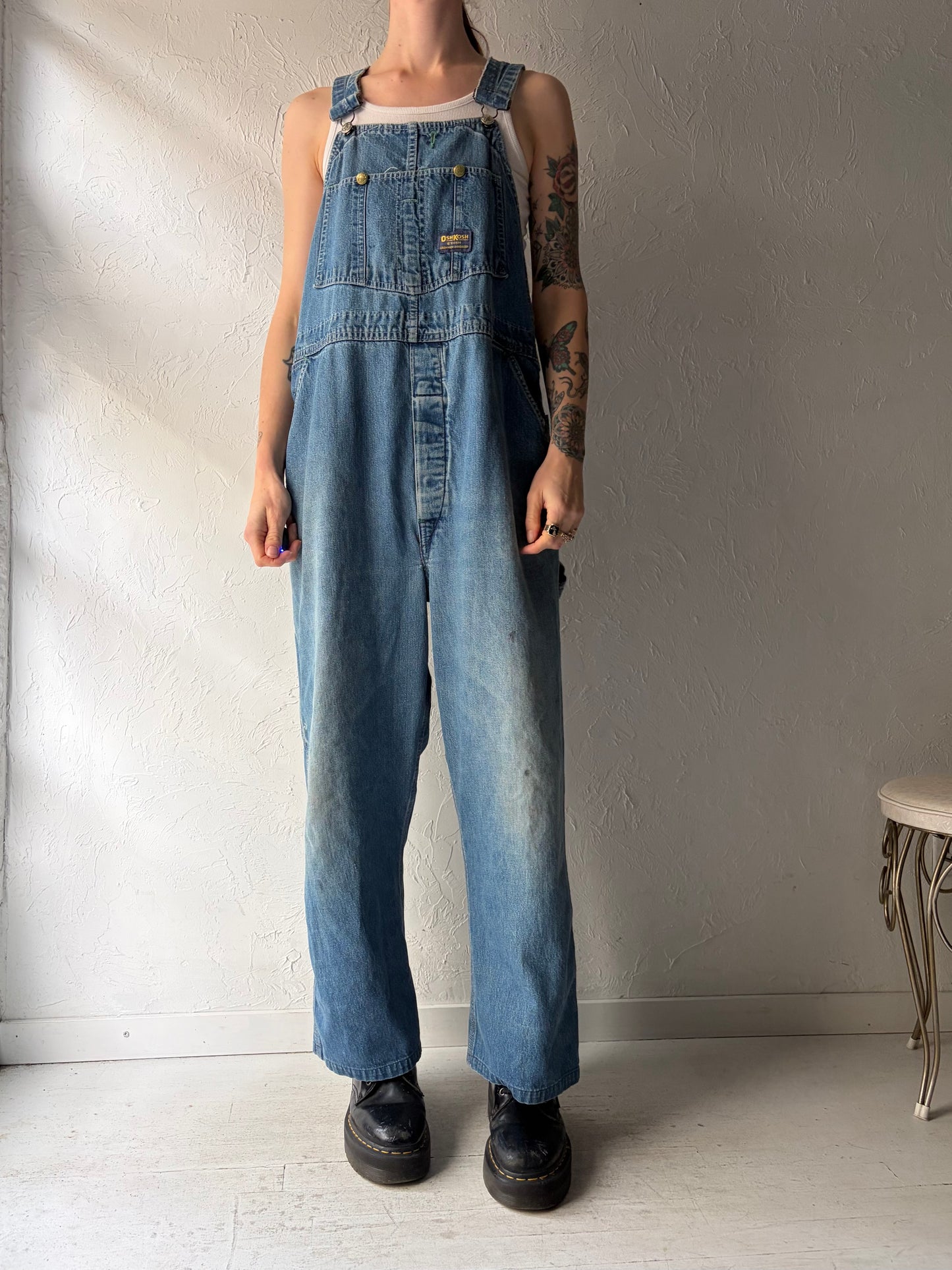 90s 'Osh Kosh' Denim Overalls / Medium